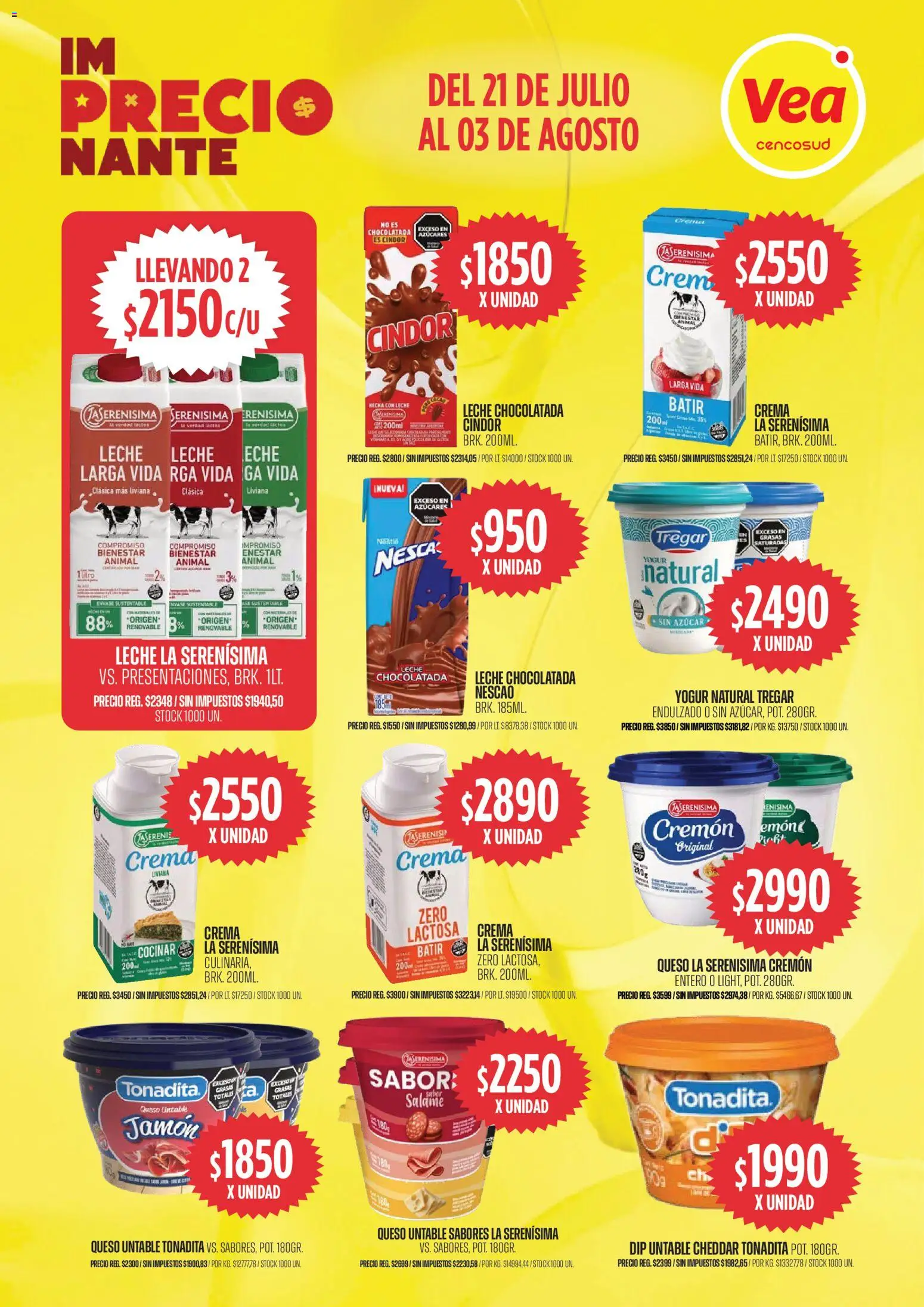Vea ofertas │ válido desde el 21/07/2026 | Página: 9 | Productos: Azucar, Queso, Jamón, Chocolatada