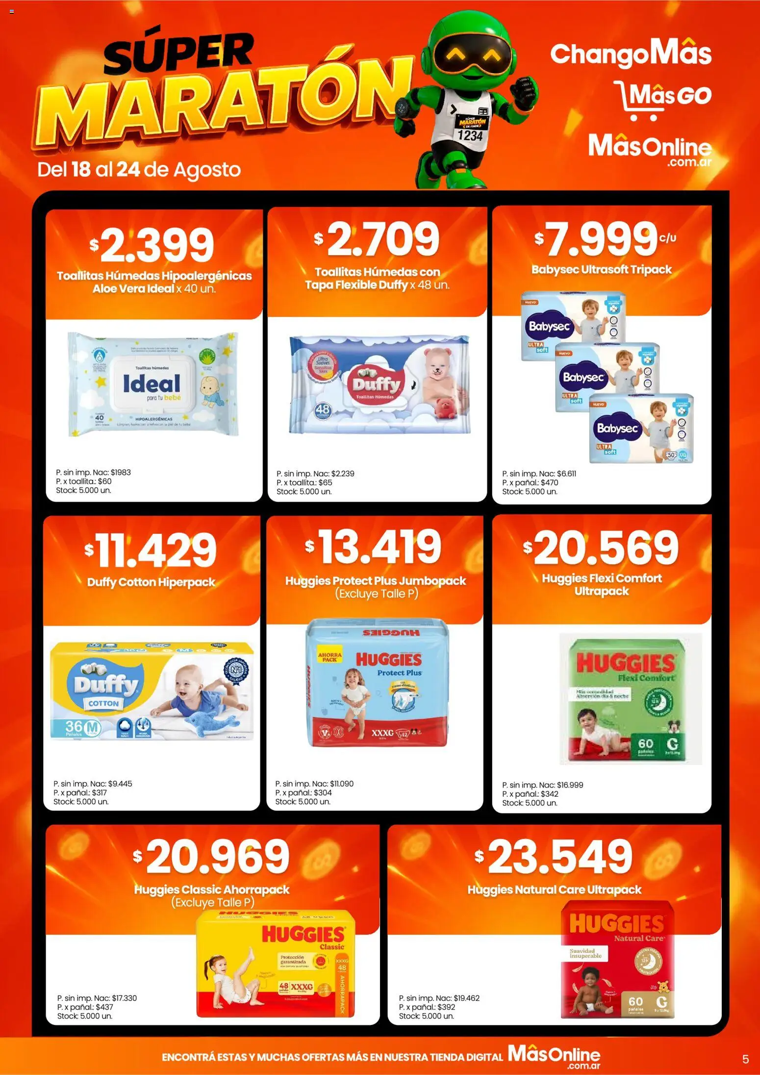 Changomas ofertas │ válido desde el 18/08/2026 | Página: 8 | Productos: Flexible, Toallitas húmedas, Aloe Vera