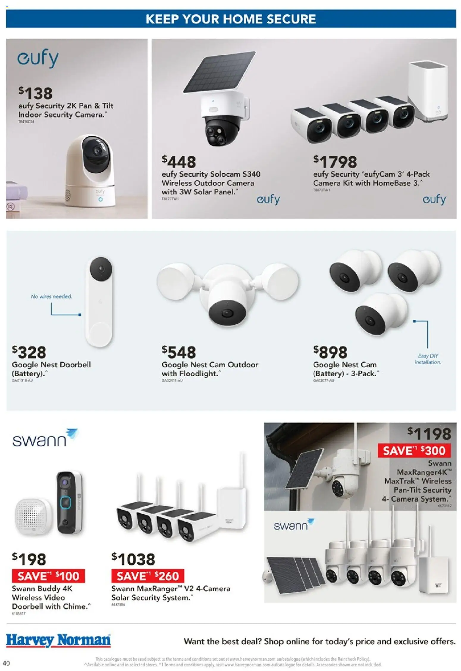 Harvey Norman catalogue - valid from 06.03.2026 | Page: 40 | Products: Battery, Accessories, Doorbell, Camera