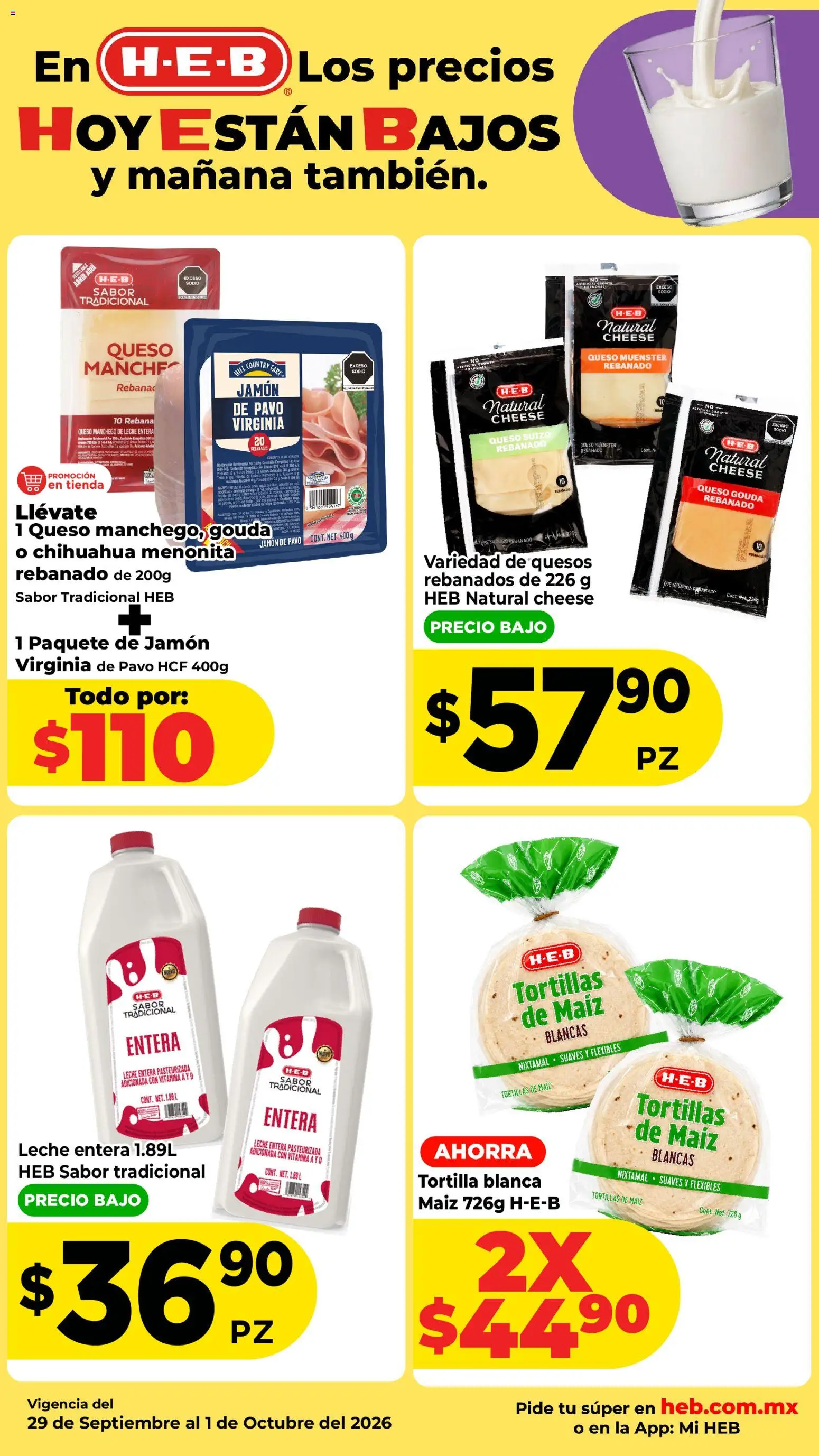 Nuevas ofertas de H-E-B válidas en toda la República Mexicana desde el 29/09/2026. ¡Encuentra las mejores ofertas en H-E-B folleto! | Página: 3