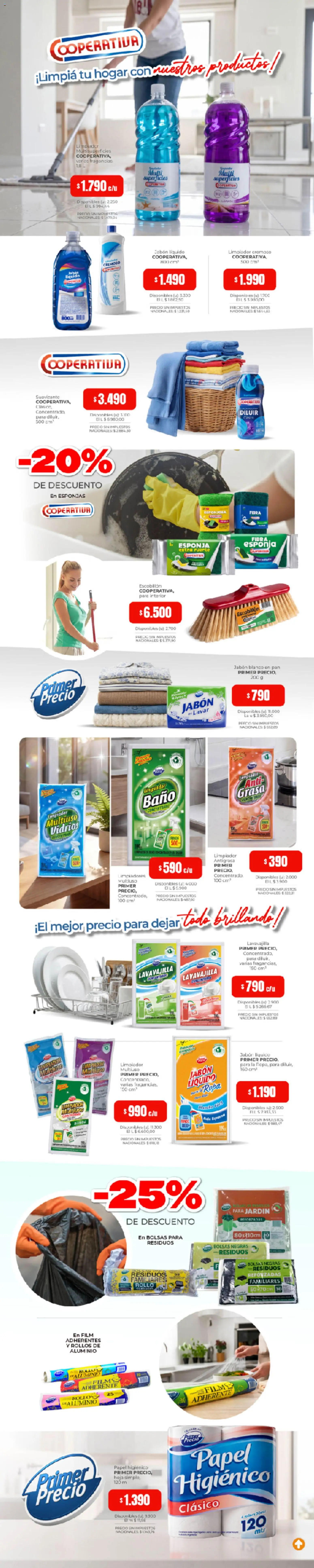 Cooperativa Obrera - Elegí nuestras marcas │ válido desde el 13/08/2026 | Página: 7 | Productos: Jabón, Puré, Suavizante, Limpiador