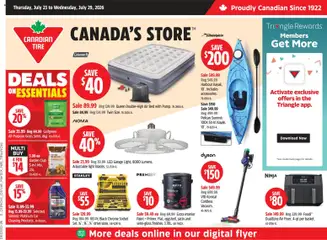Preview of Canadian Tire weekly flyer from shop Canadian Tire valid from Jul 23, 2026