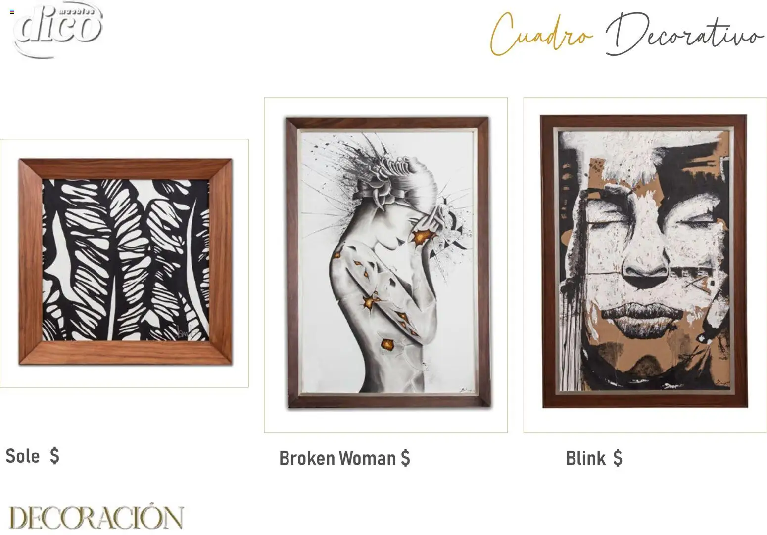 Nuevas ofertas de Muebles Dico válidas en toda la República Mexicana desde el 09/12/2025. ¡Encuentra las mejores ofertas en Muebles Dico catálogo Decoración! | Página: 16 | Productos: Cuadro, Decoración