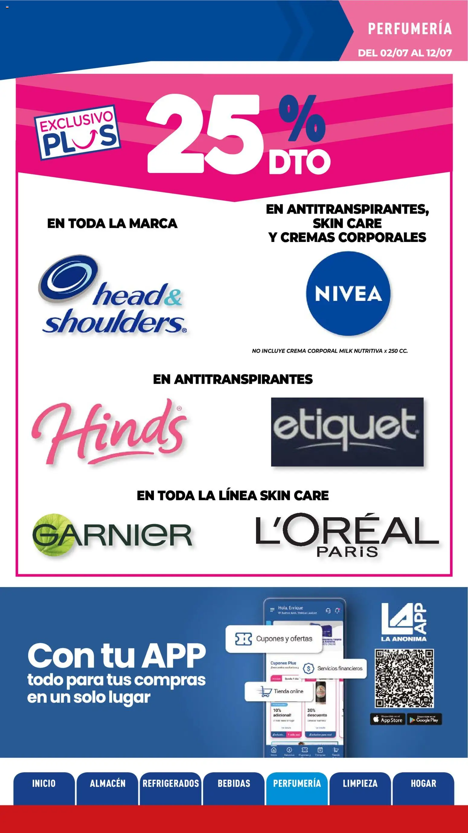 La Anonima catálogo │ válido desde el 02/07/2026 | Página: 34 | Productos: Crema