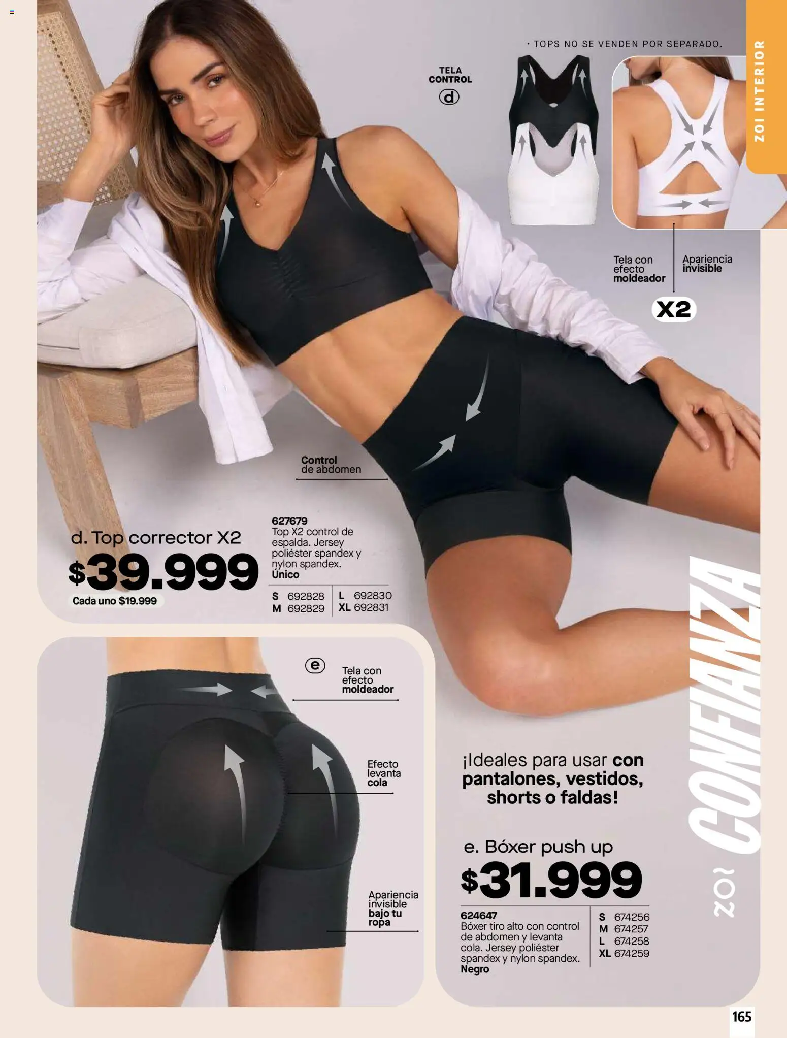 Carmel revista - valida desde el 01/04/2026 | Página: 165 | Productos: Bajo, Top, Ropa, Faldas