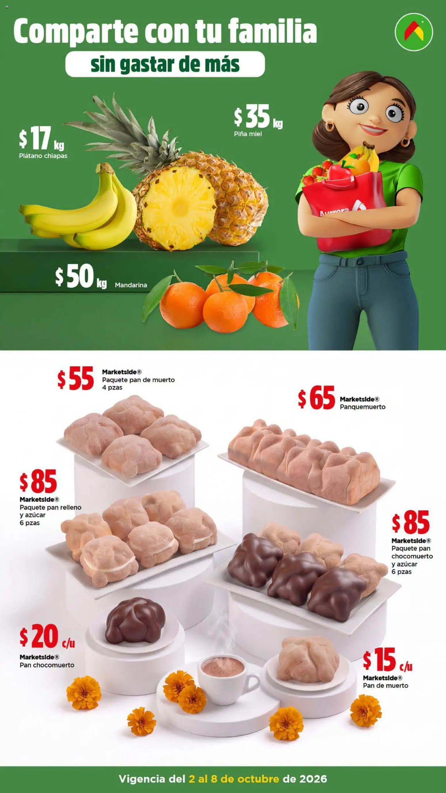 Nuevas ofertas de Bodega Aurrerá válidas en toda la República Mexicana desde el 02/10/2026. ¡Encuentra las mejores ofertas en Bodega Aurrerá folleto Arma unos chiles rellenos para tu familia! | Página: 3