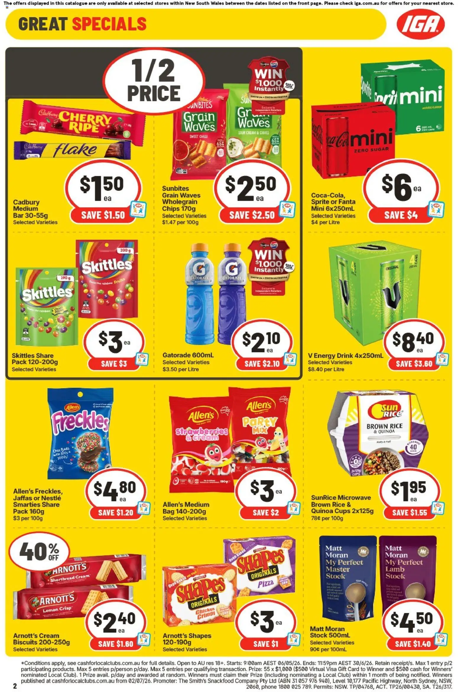 IGA catalogue - valid from 13.05.2026 | Page: 2 | Products: Shampoo, Conditioner, Mouthwash, Toothbrush