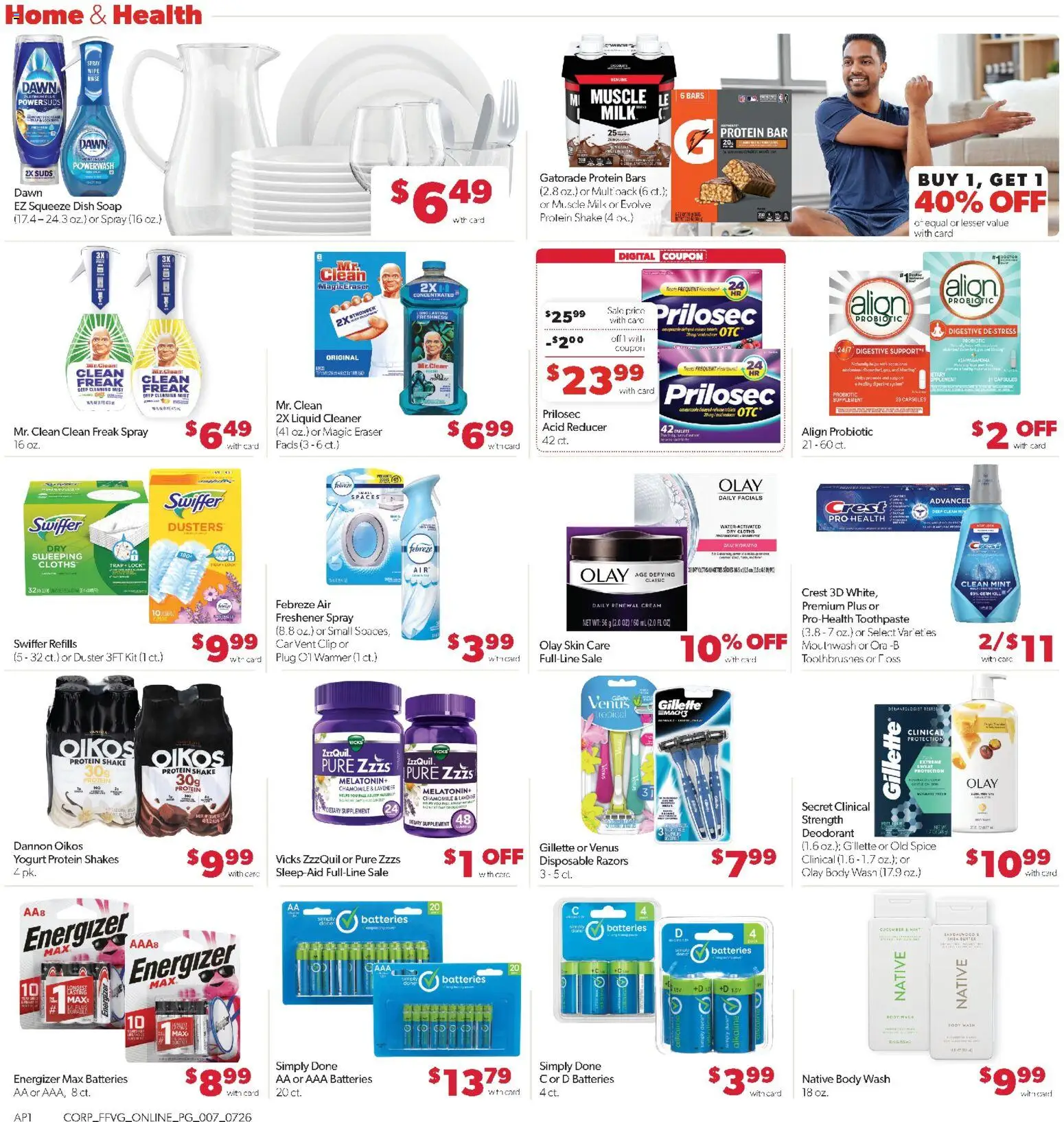 Family Fare Weekly Ad - valid from 07/26/2026 | Page: 11 | Products: Melatonin, Yogurt, Pads, Cream