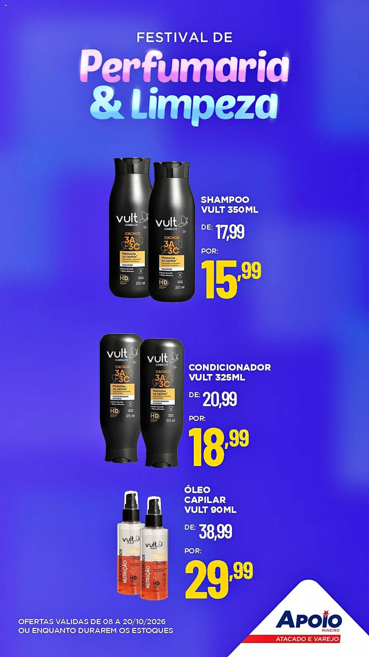 Apoio Mineiro Folheto - válido de 08/09/2026 | Página: 8 | Produtos: Linhaça, Condicionador, Óleo, Óleo capilar