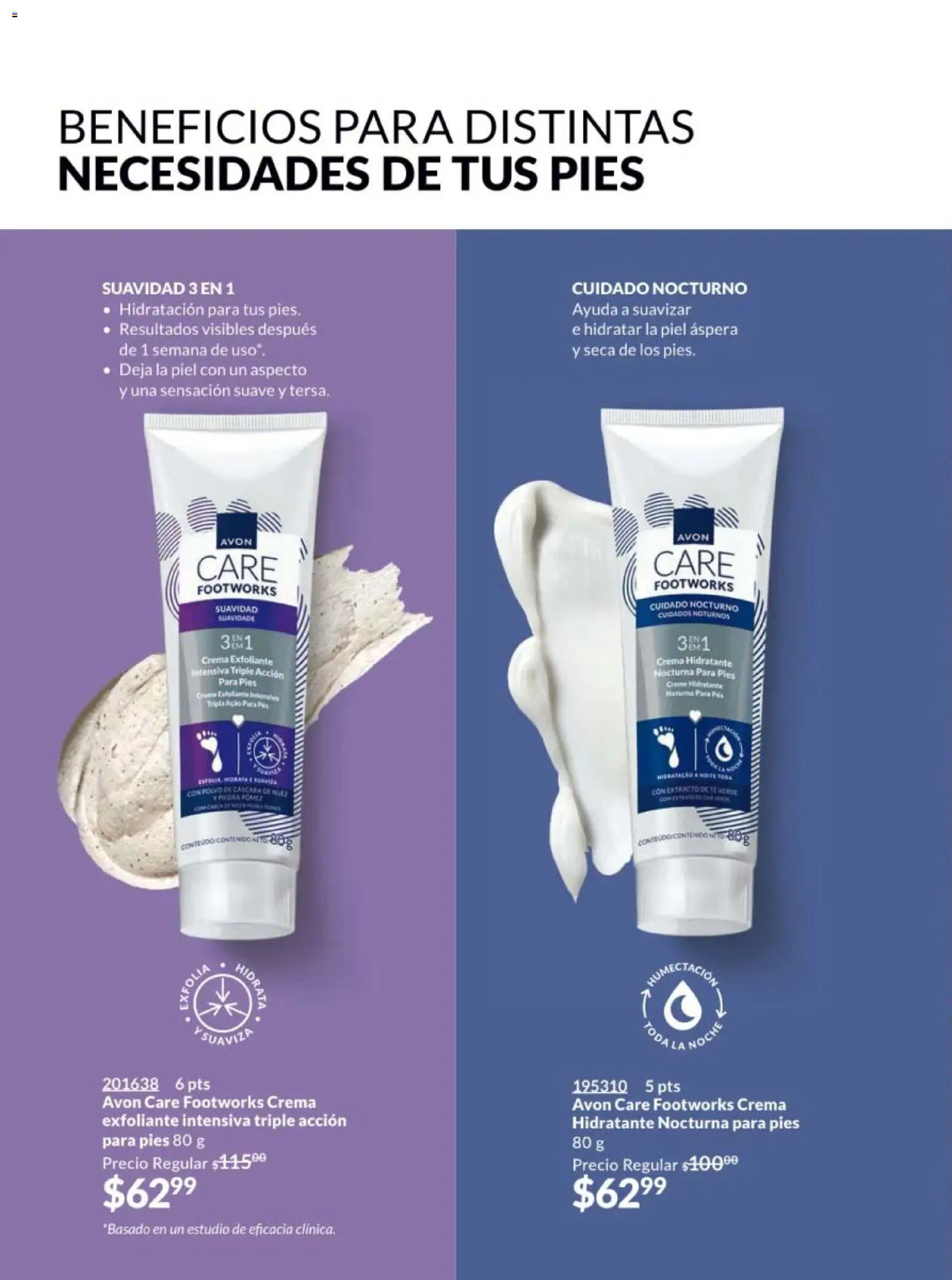Nuevas ofertas de AVON válidas en toda la República Mexicana desde el 20/02/2026. ¡Encuentra las mejores ofertas en AVON campaña 4 2026! | Página: 170 | Productos: Crema, Exfoliante, Polvo