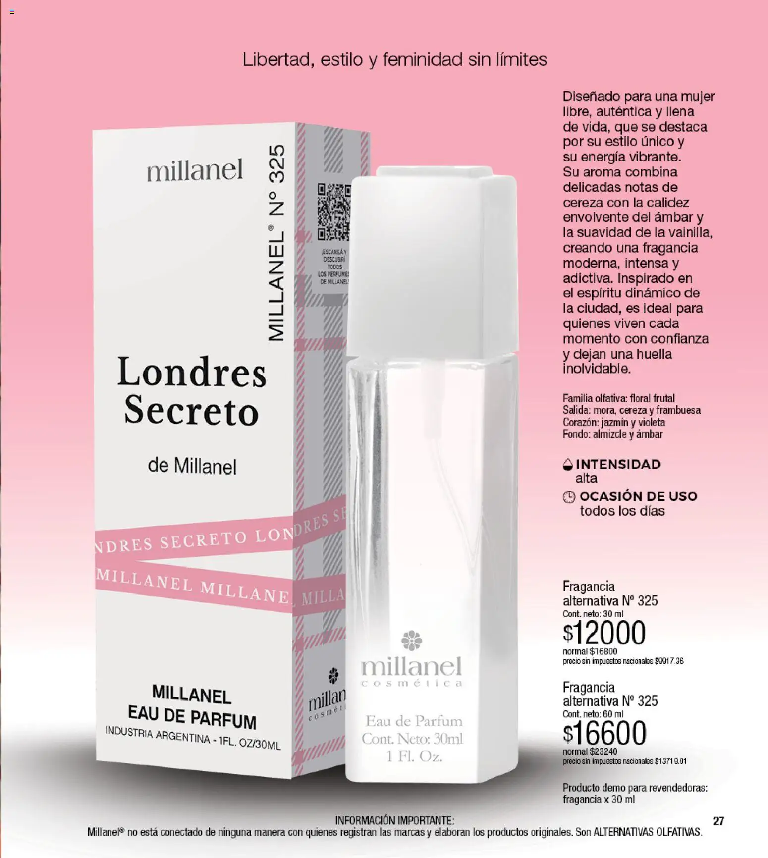 Millanel - Catálogo │ válido desde el 17/08/2026 | Página: 27 | Productos: Perfume, Fragancia