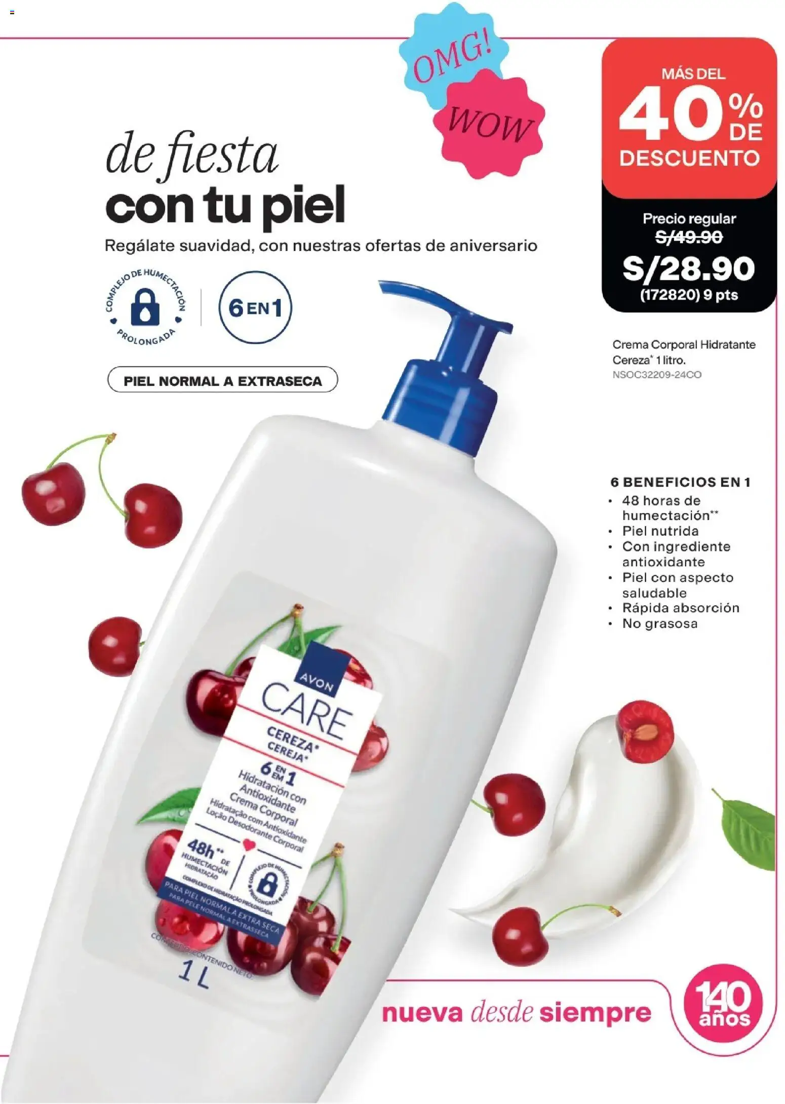 Catálogo Avon válido desde 11/08/2026 | Página: 28 | Productos: Desodorante, Crema