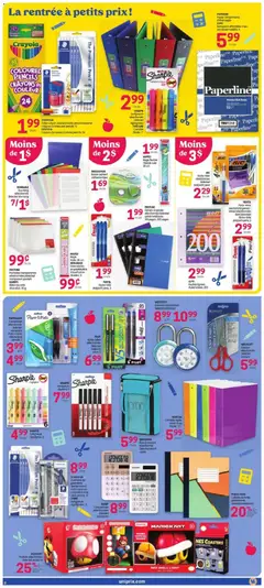 Preview of Uniprix weekly flyer / circulaire from shop Uniprix valid from Aug 20, 2026 | Page: 3 | Products: Printer, Pencil sharpener