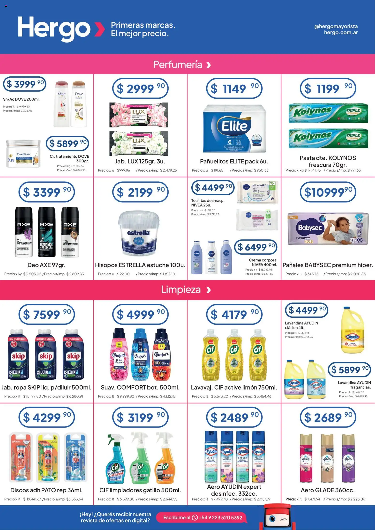 Hergo catálogo │ válido desde el 05/08/2026 | Página: 4 | Productos: Revista, Pato, Suavizante, Pasta