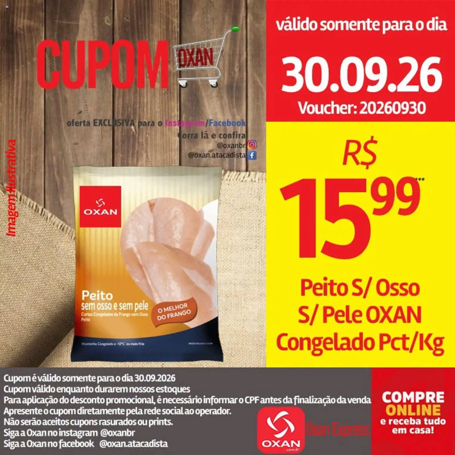 Oxan Atacadista Folheto - válido de 30/09/2026 | Página: 9 | Produtos: Frango