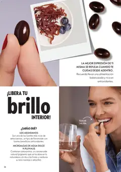 Oriflame catálogo válido desde el 19.06.2026 | Página: 26 | Productos: Brillo, Agua, Arándanos, Té