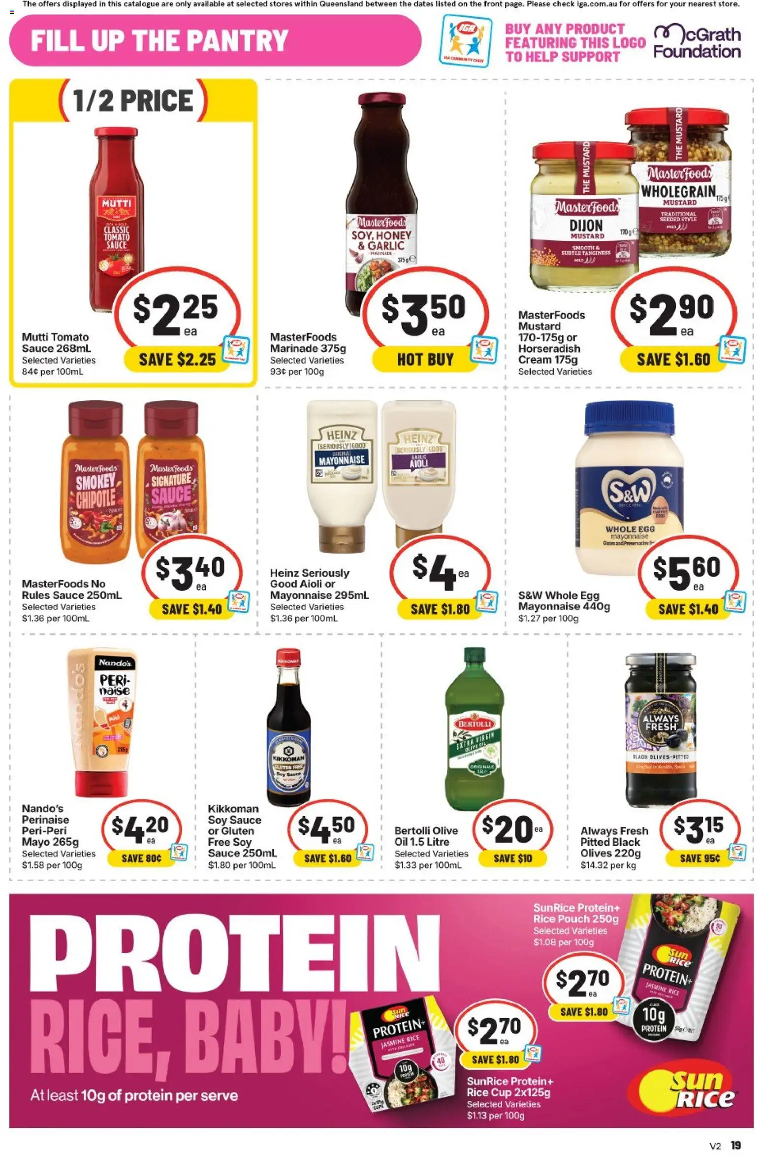 IGA catalogue - valid from 23/09/2026 | Page: 27 | Products: Protein, Mustard, Mayonnaise, Sauce