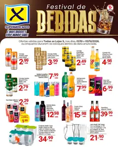 X Supermercados ofertas Festival de Bebidas - Pré-Visualização do folheto da loja X Supermercados, válido de 01/10/2026
