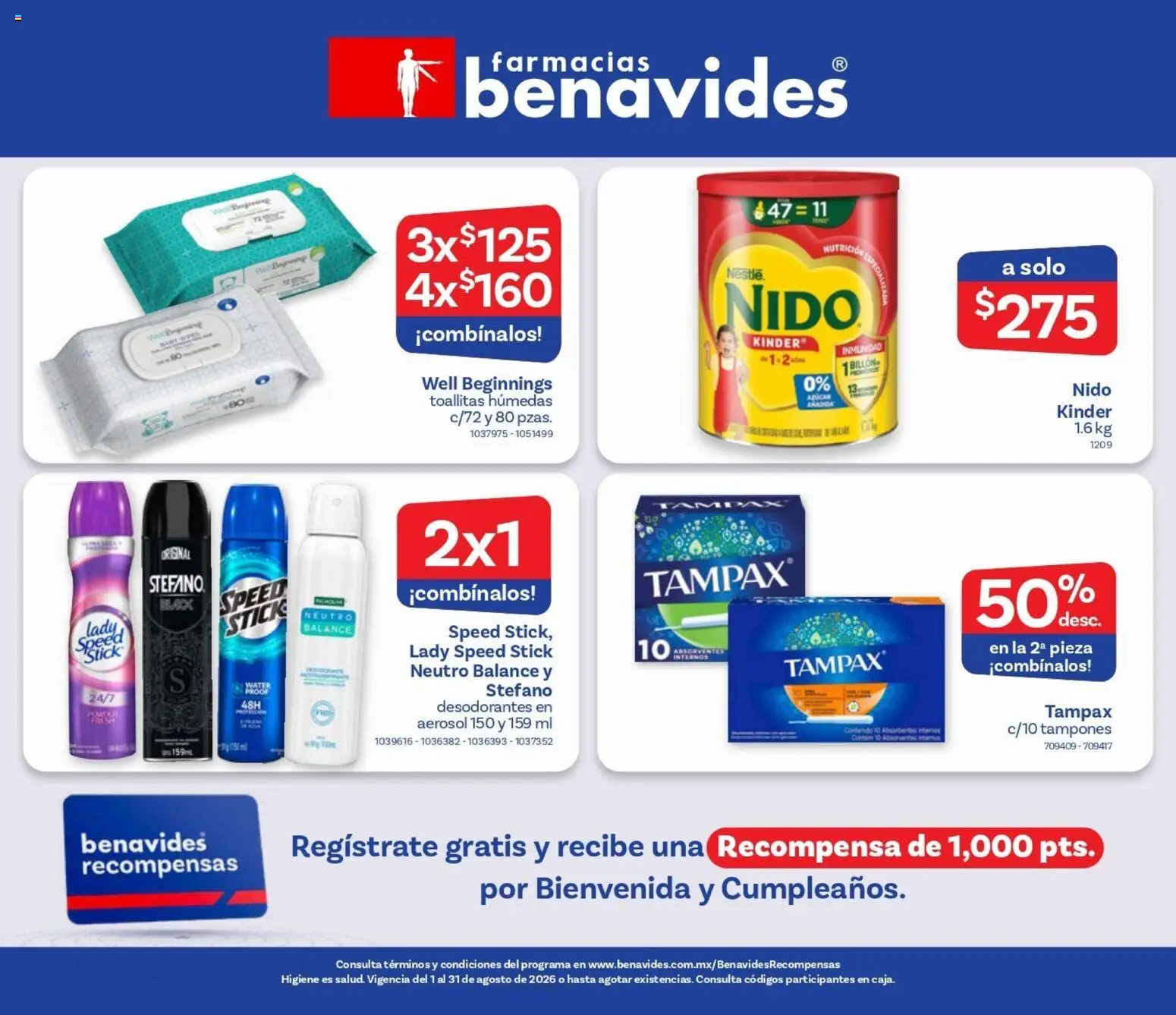 Nuevas ofertas de Farmacia Benavides válidas en toda la República Mexicana desde el 01/08/2026. ¡Encuentra las mejores ofertas en Farmacia Benavides catálogo! | Página: 24