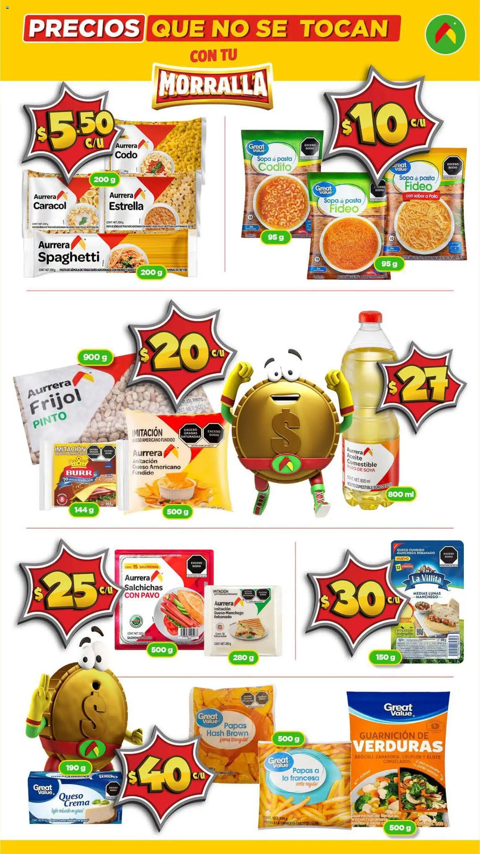 Nuevas ofertas de Bodega Aurrerá válidas en toda la República Mexicana desde el 17/09/2026. ¡Encuentra las mejores ofertas en Bodega Aurrerá folleto Morralla - Precios que no se tocan! | Página: 4