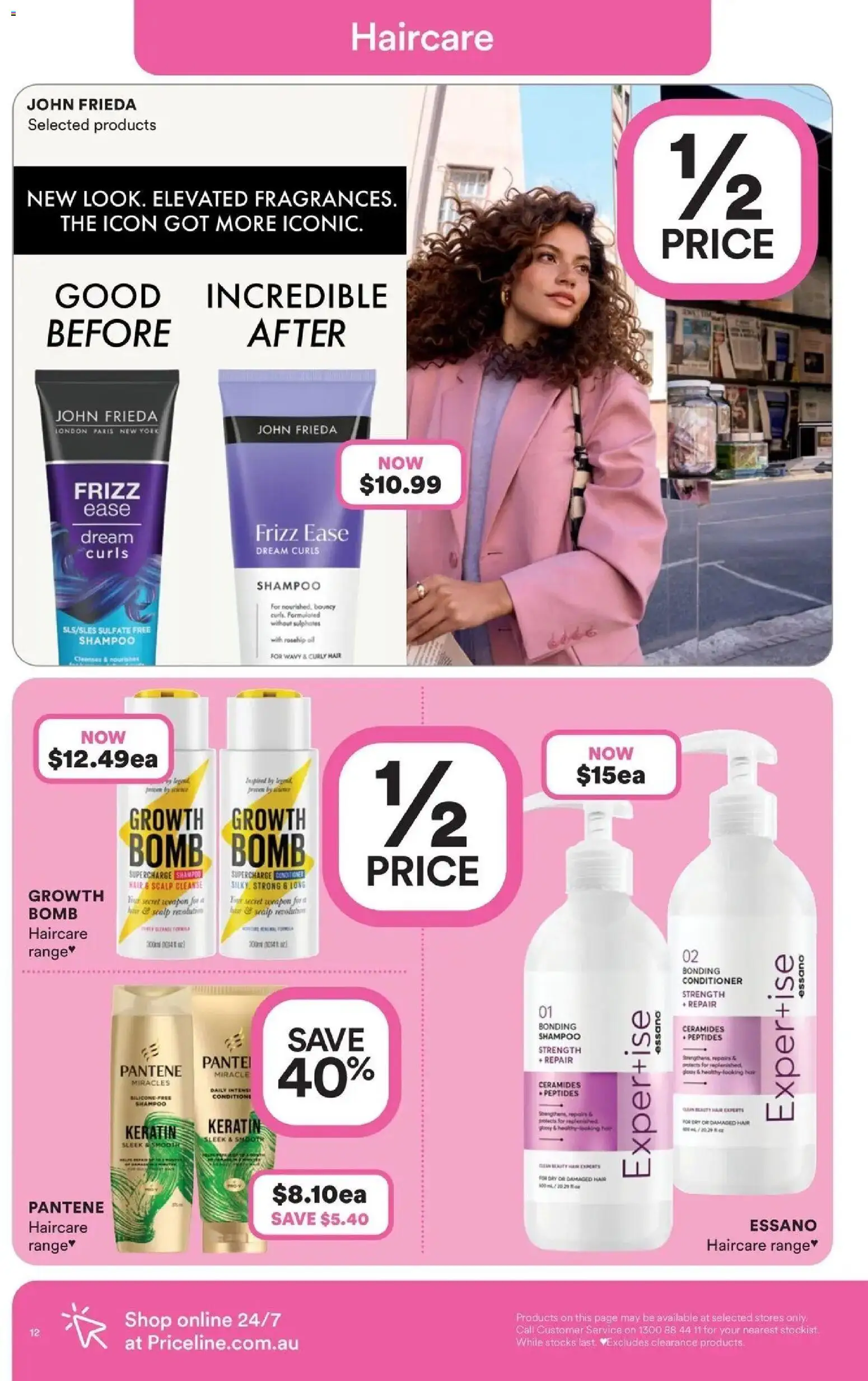 Priceline Pharmacy catalogue - valid from 20.05.2026 | Page: 12 | Products: Shampoo, Conditioner, Curly