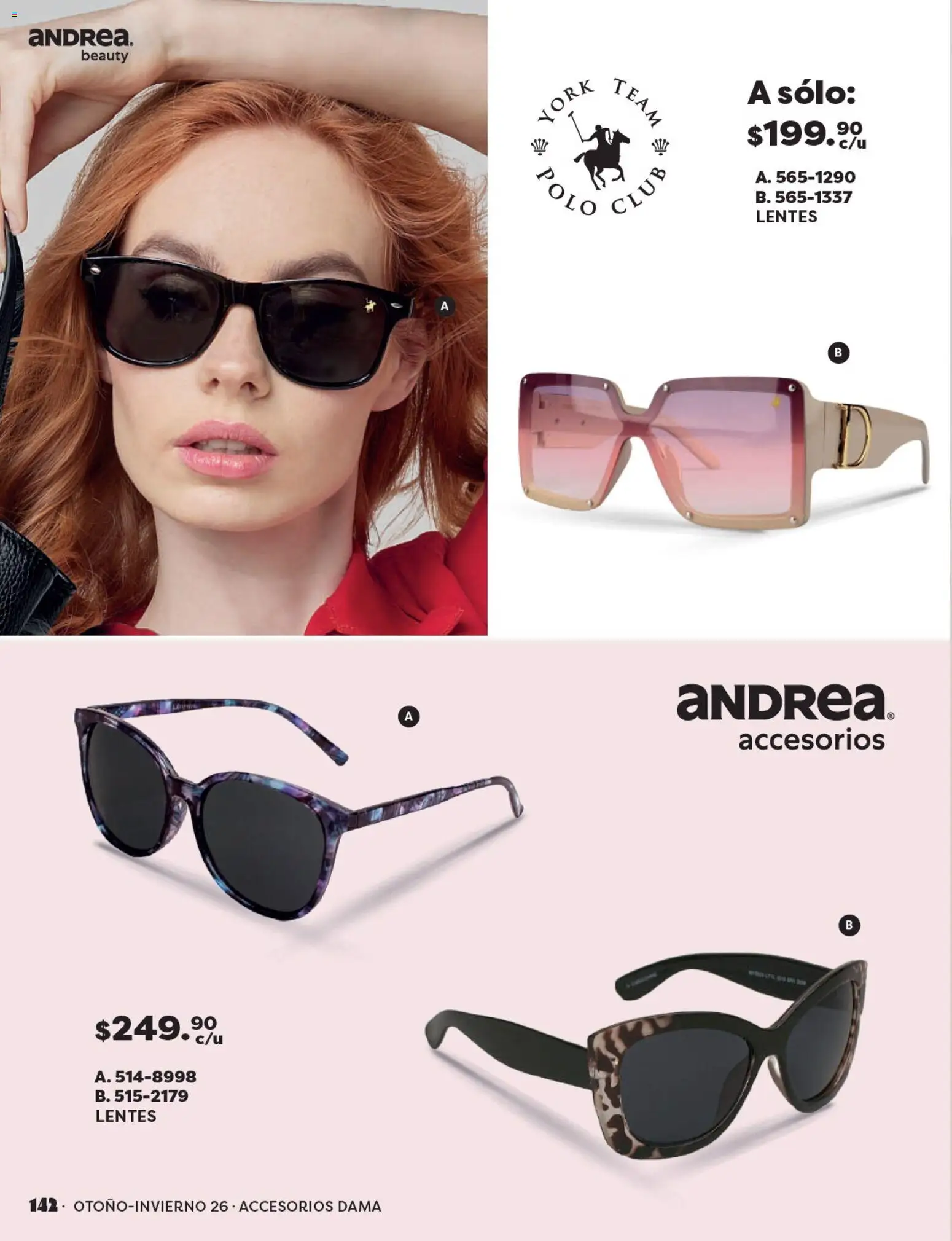 Nuevas ofertas de Andrea válidas en toda la República Mexicana desde el 23/08/2026. ¡Encuentra las mejores ofertas en Andrea catálogo Beauty! | Página: 142 | Productos: Lentes