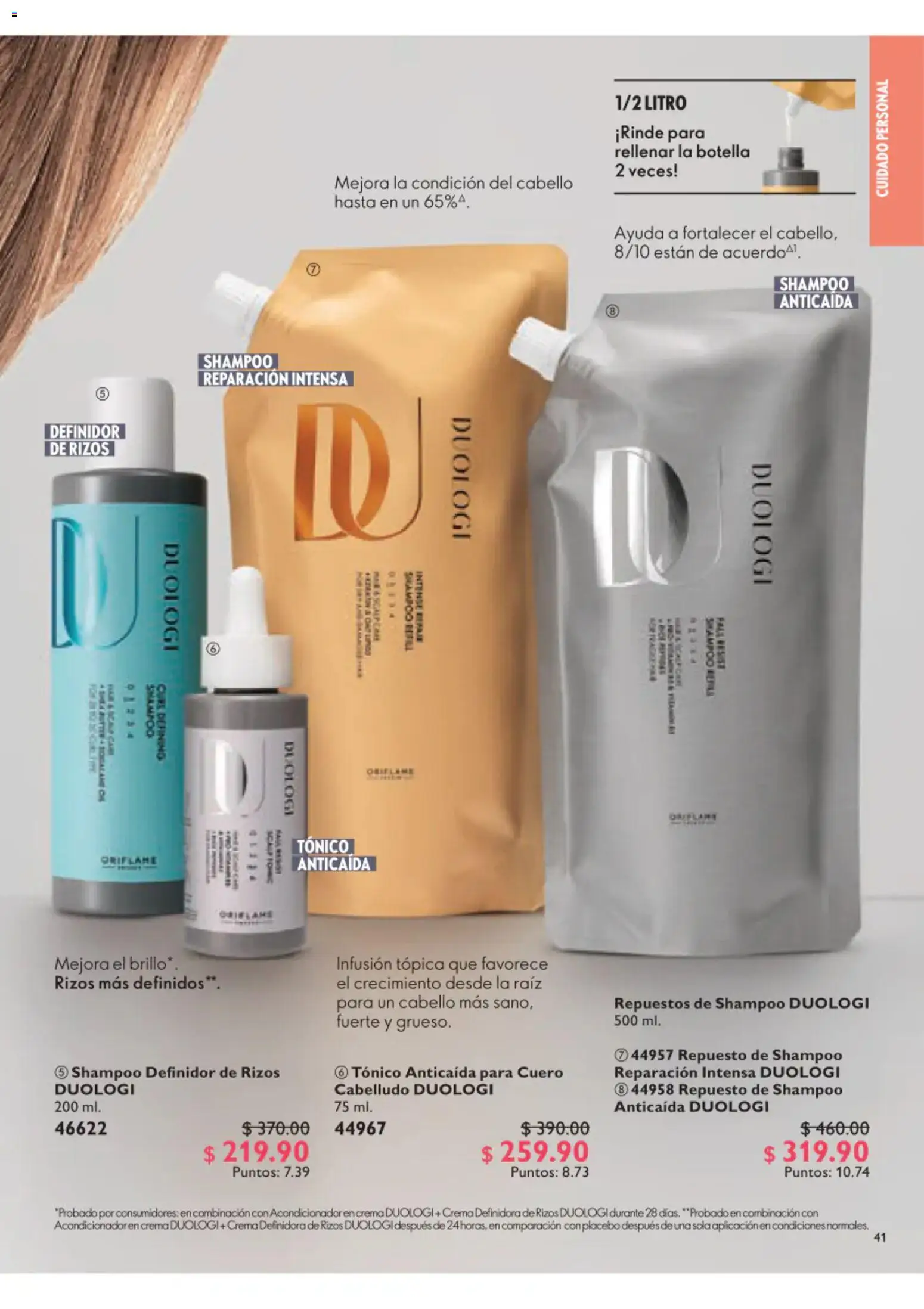 Nuevas ofertas de Oriflame válidas en toda la República Mexicana desde el 01/08/2026. ¡Encuentra las mejores ofertas en Oriflame campaña 11 2026! | Página: 41 | Productos: Crema, Brillo, Botella, Acondicionador