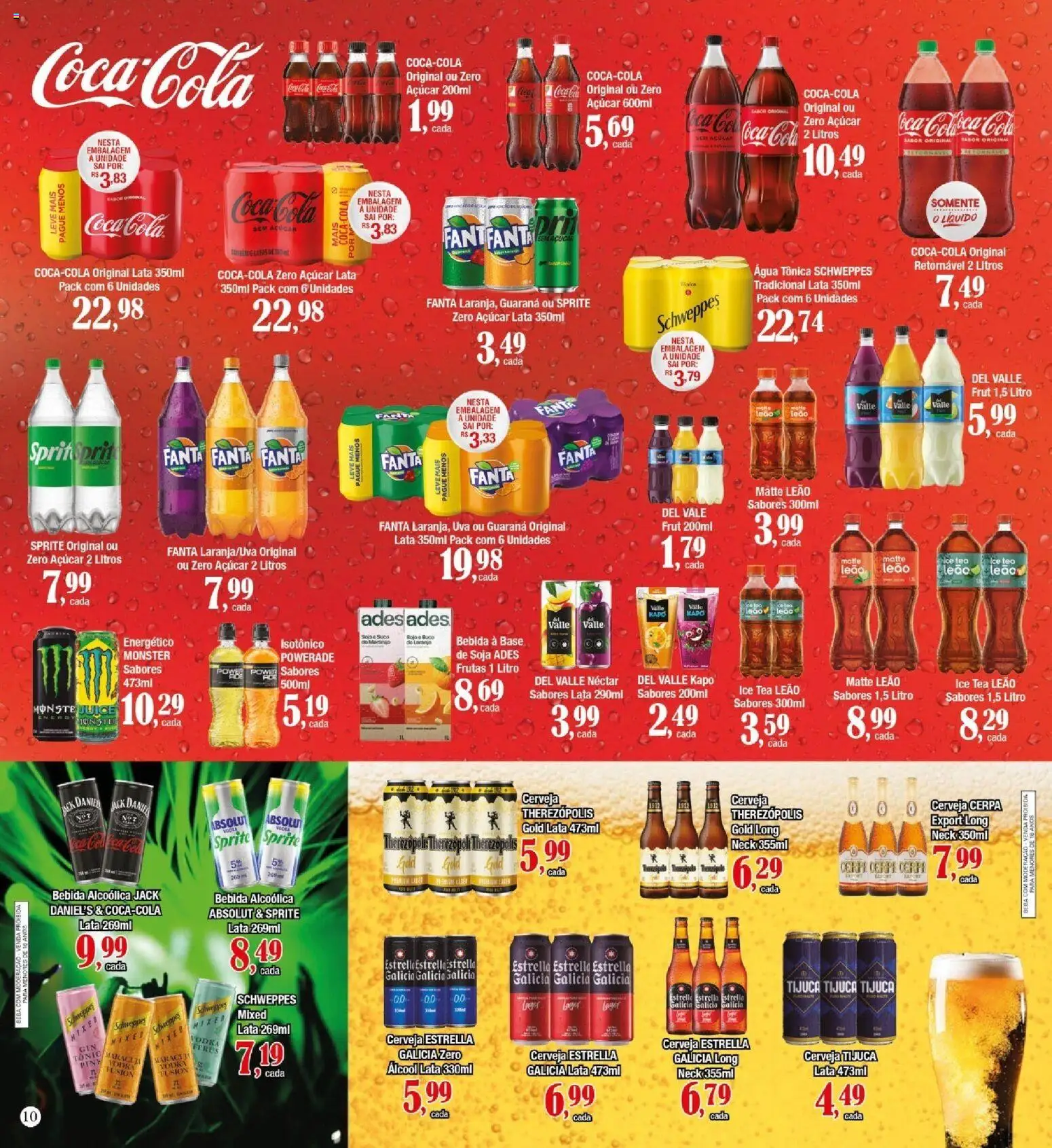 Supermercados Unidos Folheto - válido de 16.05.2026 | Página: 10 | Produtos: Energético, Ice tea, Bebida, Soja