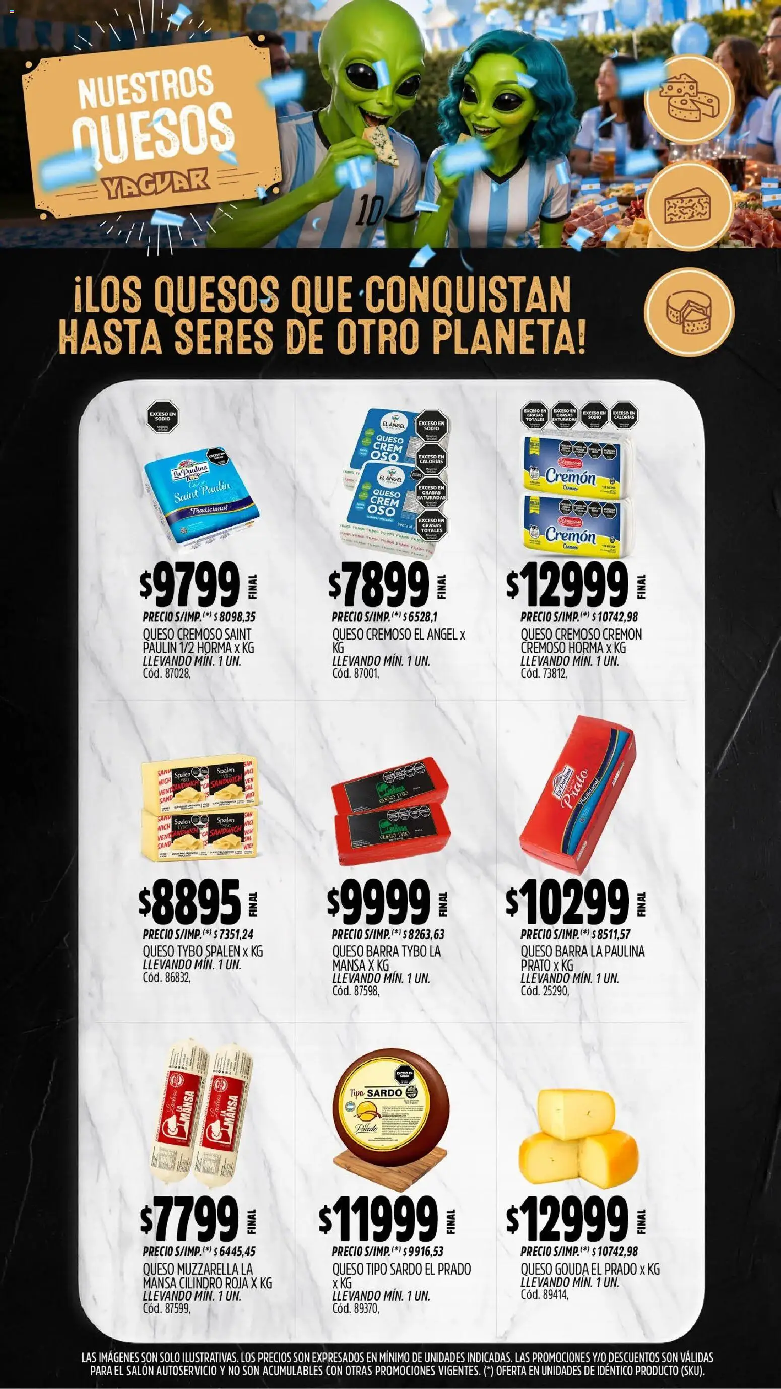 Yaguar catálogo │ válido desde el 06/07/2026 | Página: 7 | Productos: Muzzarella, Queso