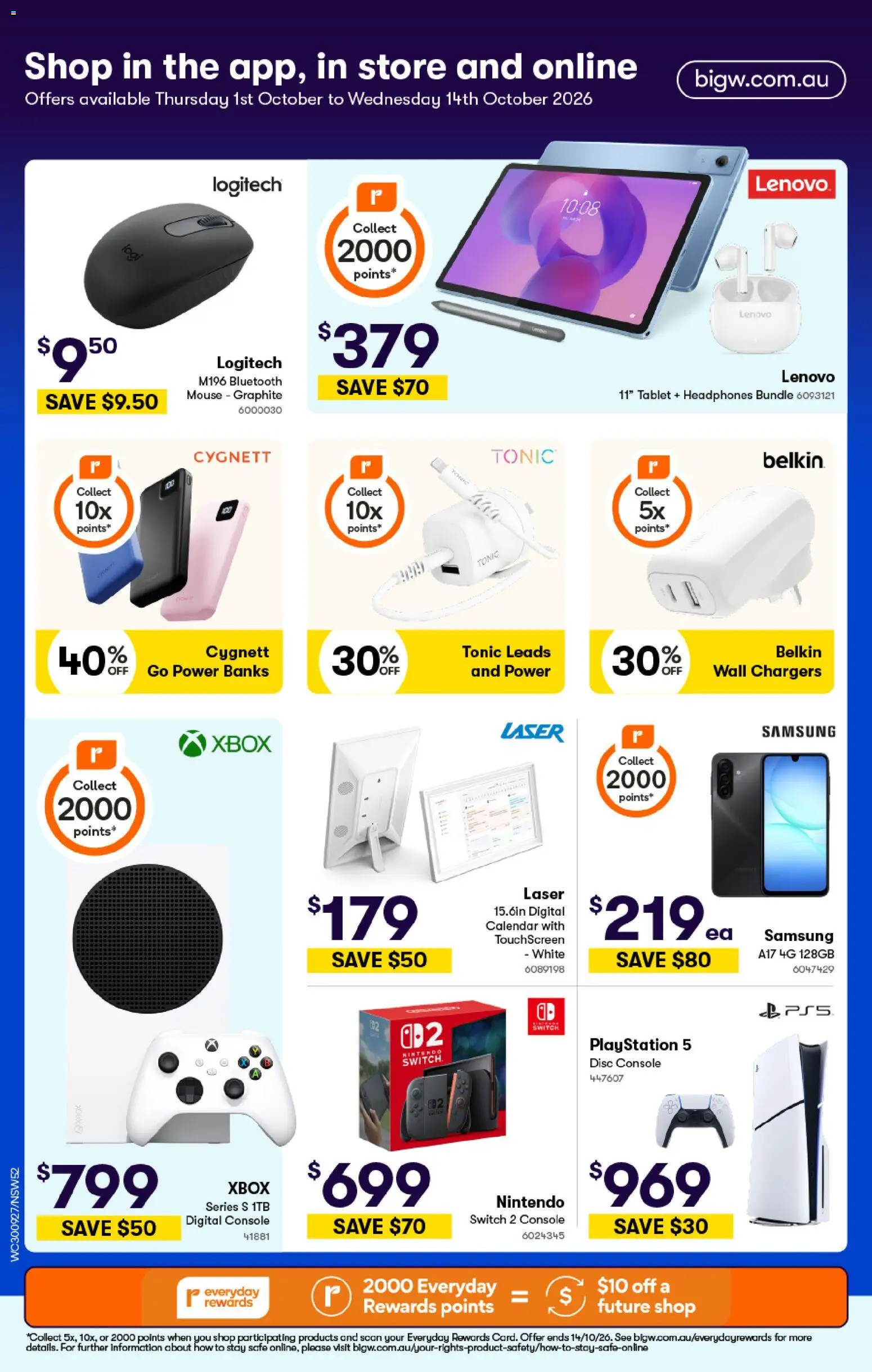 Woolworths catalogue - valid from 30/09/2026 | Page: 48 | Products: Tonic, Digital, Tablet, Mouse