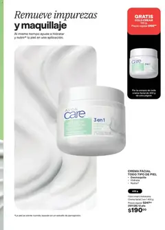 Vista previa de Cold cream hidratante Crema facial 3 en 1 400 g, Cold cream hidratante Crema facial 3 en 1 400 g, nuevo folleto de la tienda, válido en México a partir del 24.04.2026 | Página: 135 | Productos: Crema, Aceite, Maquillaje
