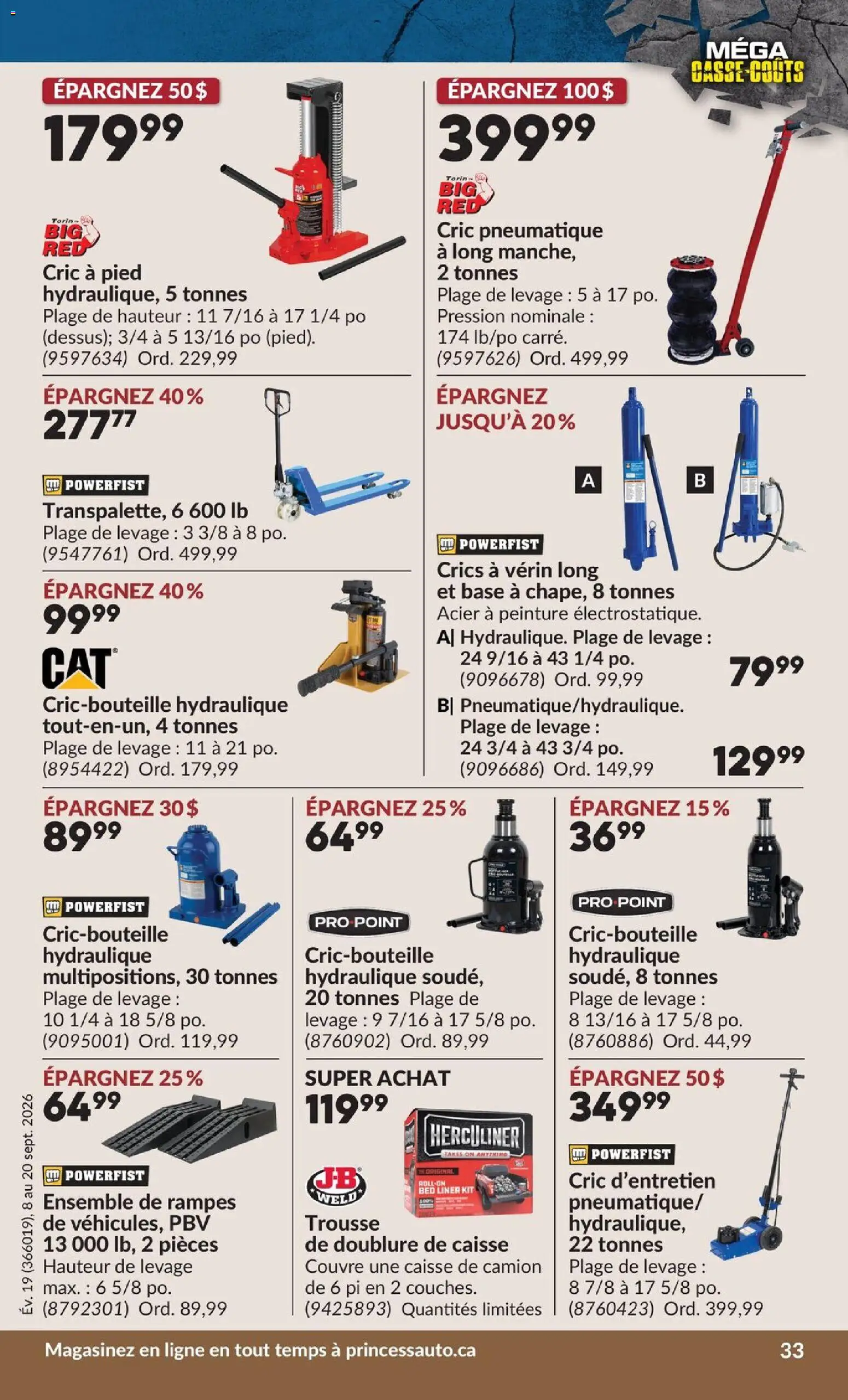 Princess Auto flyer valid from Sep 8, 2026 | Page: 36 | Products: Bed