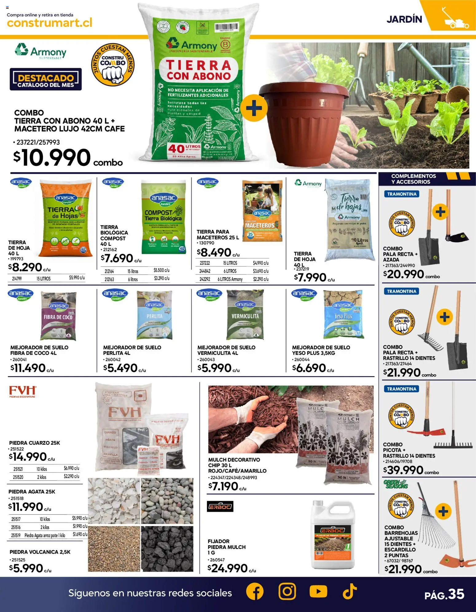 Construmart Ofertas │ válido desde el 31.05.2026 | Página: 35 | Productos: Fijador, Café, Macetero, Arroz