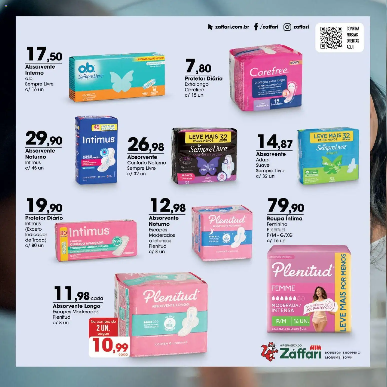 Zaffari Folheto - válido de 07.05.2026 | Página: 8 | Produtos: Fragrância, Bourbon, Sempre Livre, Absorvente
