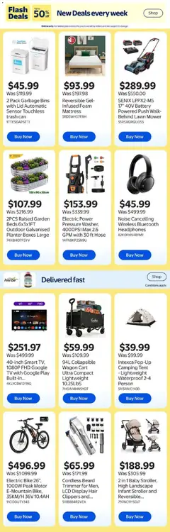 Preview of SENIX LPPX2-M5 17" 40V Battery Powered Push Walk-Behind Lawn Mower, SENIX LPPX2-M5 17" 40V Battery Powered Push Walk-Behind Lawn Mower from shop Walmart valid from Jul 16, 2026 | Page: 10
