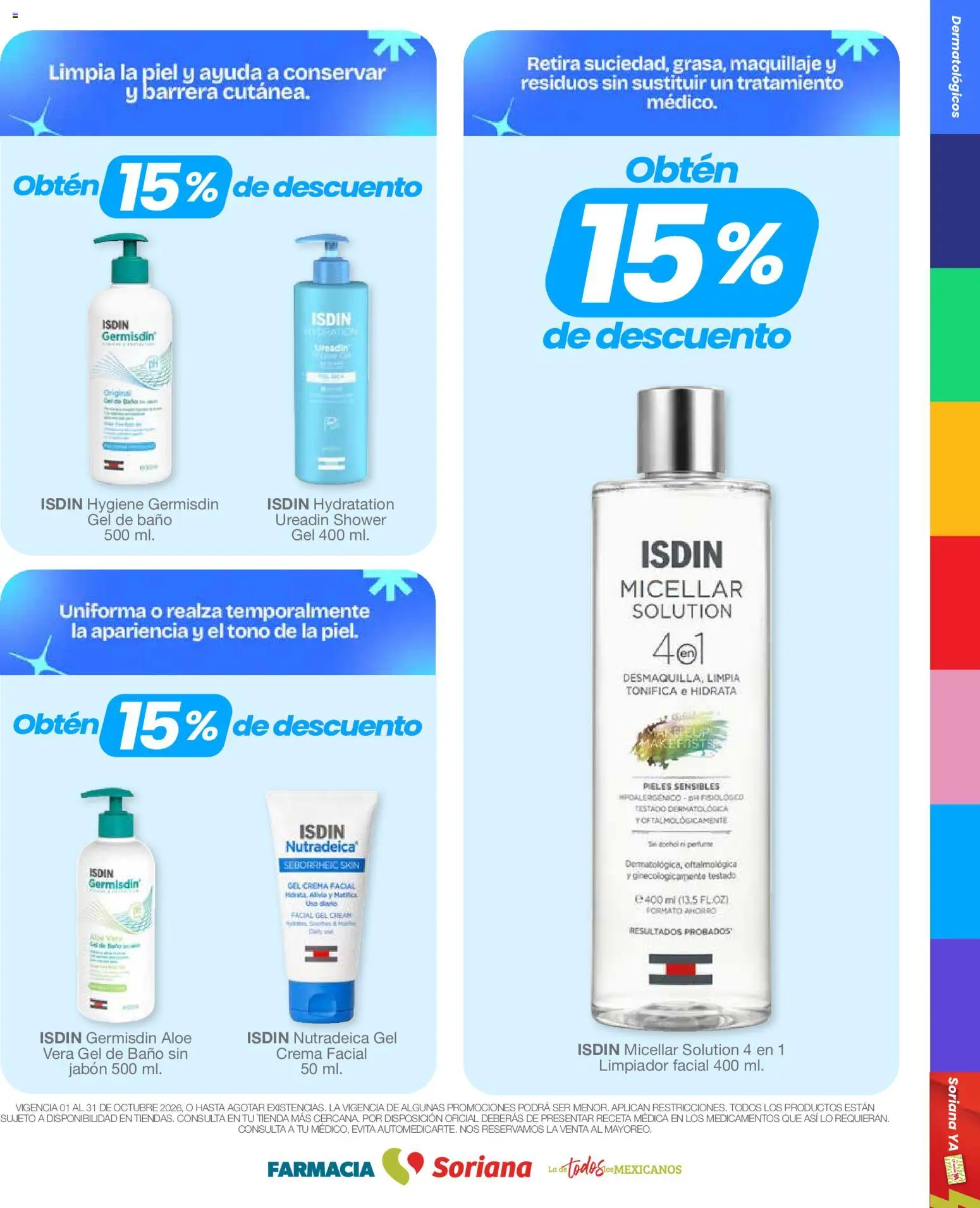 Nuevas ofertas de Soriana válidas en toda la República Mexicana desde el 01/10/2026. ¡Encuentra las mejores ofertas en Soriana Mercado - Folleto Farmacia! | Página: 6
