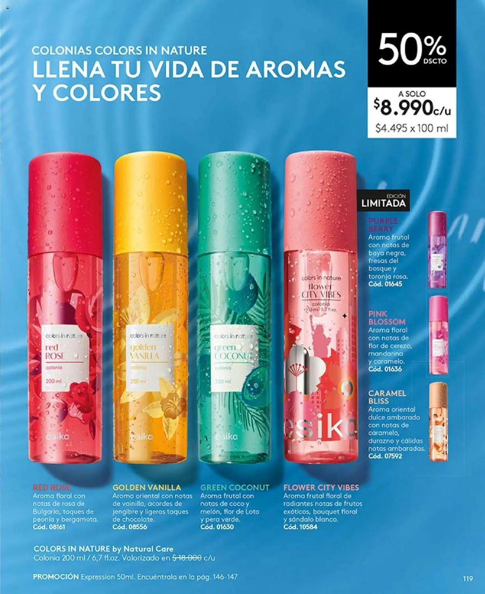 Catálogo Ésika Campaña 13 │ válido desde el 25.07.2026 | Página: 119 | Productos: Coco, Chocolate, Durazno, Fresas