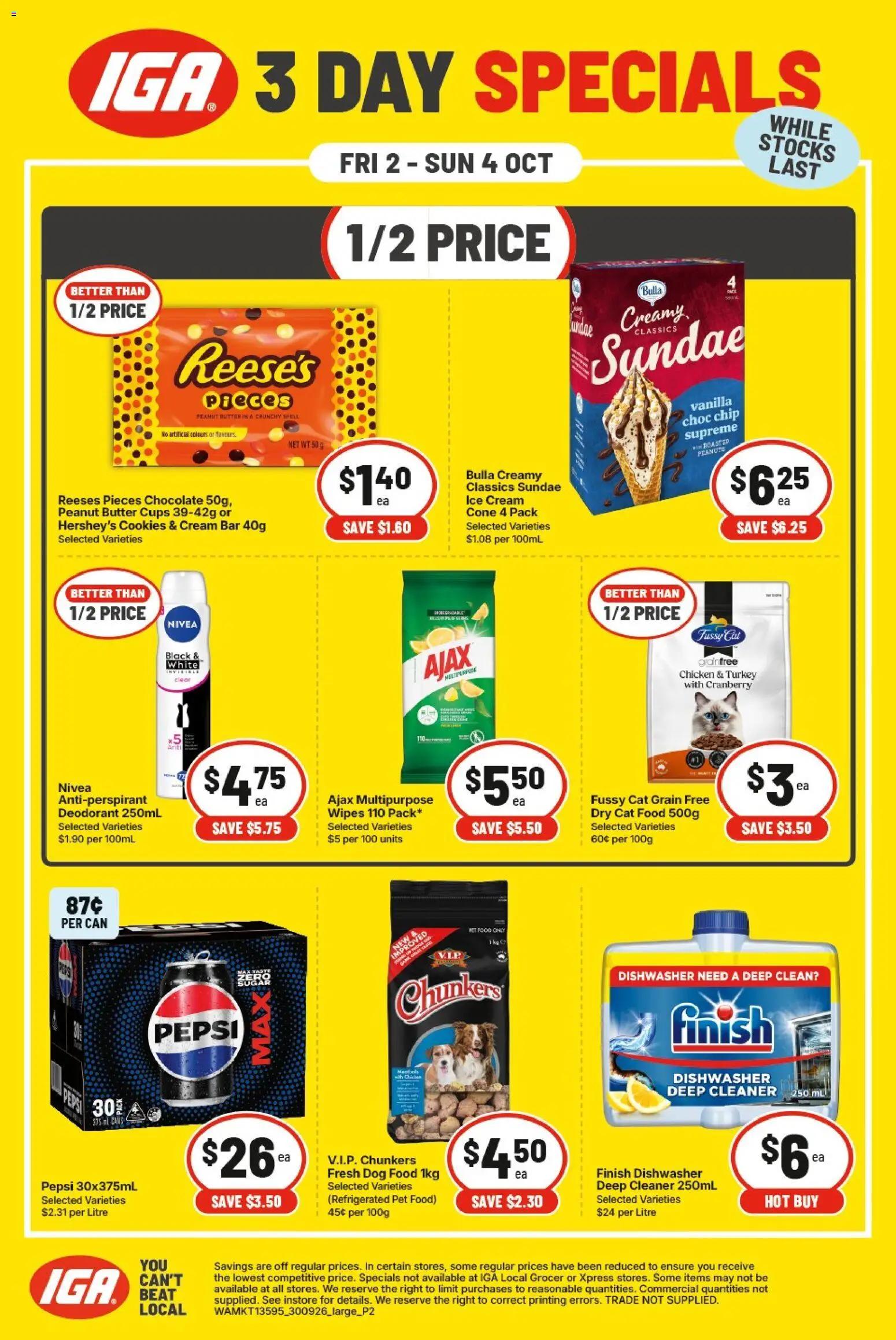 IGA catalogue - valid from 02/10/2026 | Page: 2 | Products: Peanuts, Peanut butter, Turkey, Ice