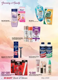 Preview of Bi-Mart weekly ads valid from 04.05.2026 | Page: 4 | Products: Cream, Shaving Cream