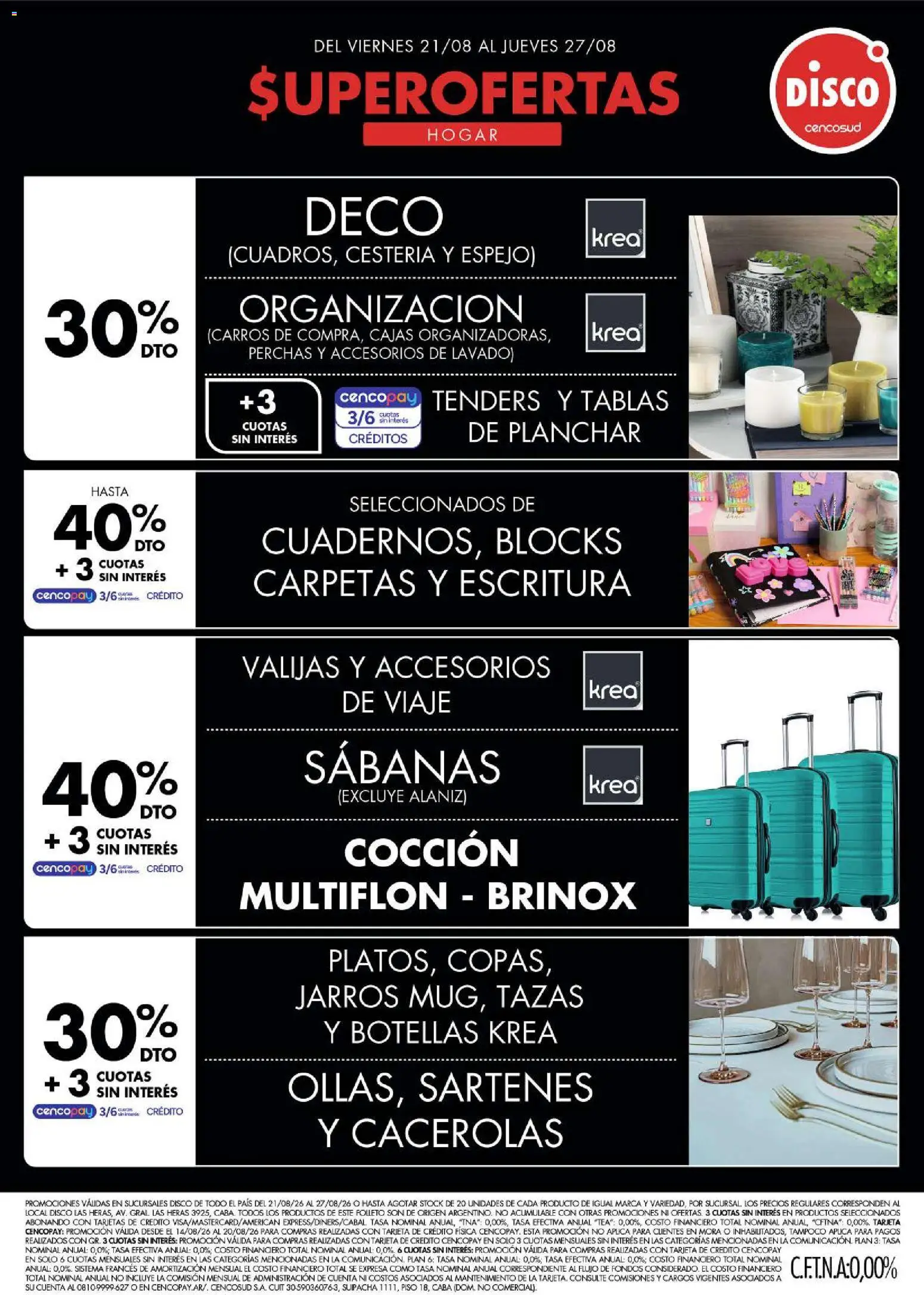 Disco - Ofertas | Electro, T. Libre y más │ válido desde el 20/08/2026 | Página: 3 | Productos: Disco, Planchar, Sabanas, Espejo
