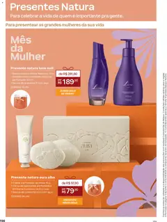 Natura - Ciclo 04/2026 - Pré-Visualização do folheto da loja Natura, válido de 19.02.2026 | Página: 156 | Produtos: Hidratante corporal, Desodorante, Revista, Creme