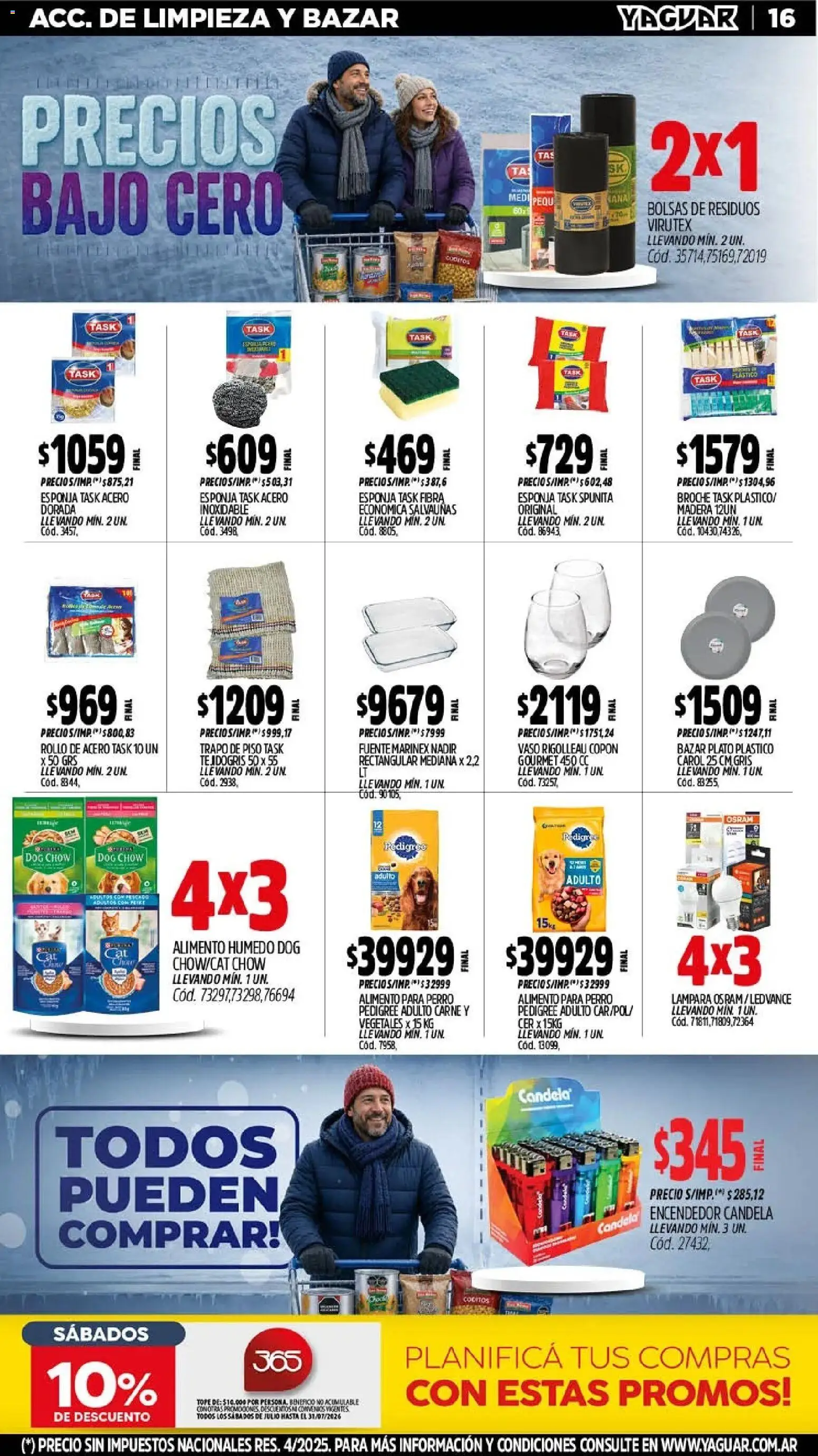 Yaguar - Oferta Semanal Trelew │ válido desde el 20/07/2026 | Página: 17 | Productos: Encendedor, Lámpara, Fuente, Esponja