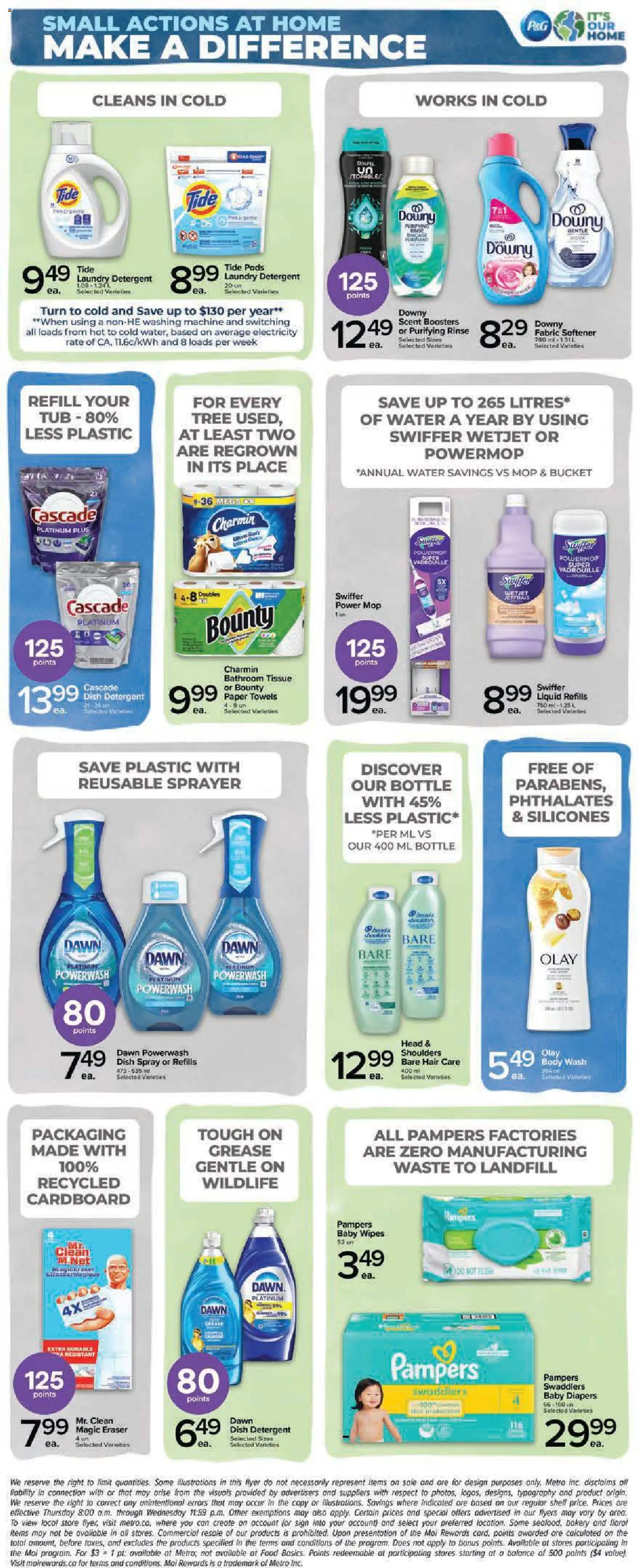 Metro flyer valid from 16.04.2026 | Page: 3 | Products: Washing machine, Bakery, Fabric softener, Shelf