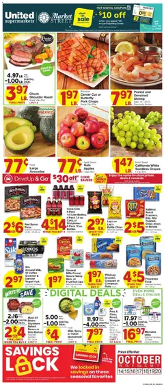 Preview of United Supermarkets weekly ads valid from 10/14/2026