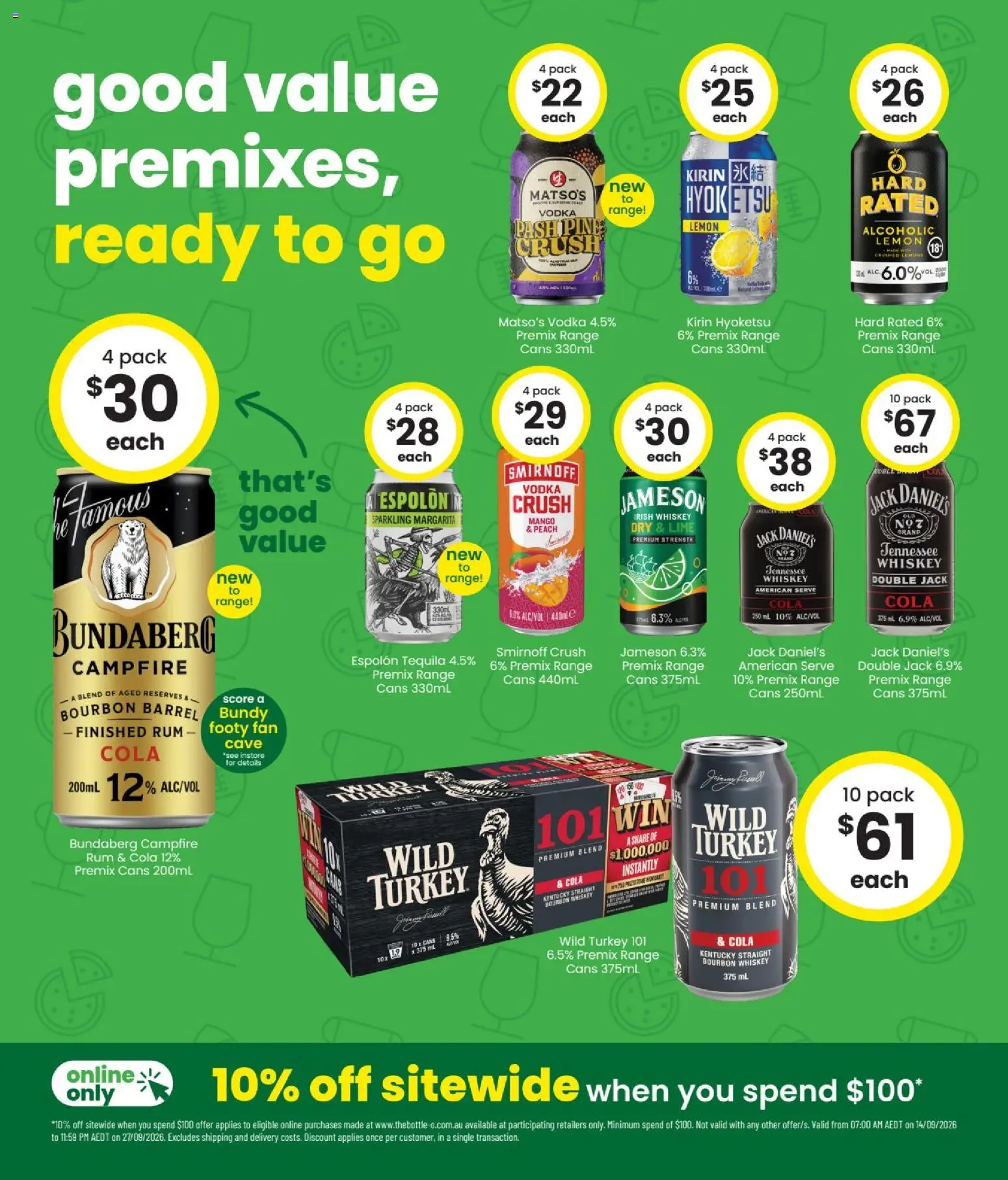 The Bottle-O catalogue - valid from 14/09/2026 | Page: 4 | Products: Whiskey, Lemon, Turkey, Peach