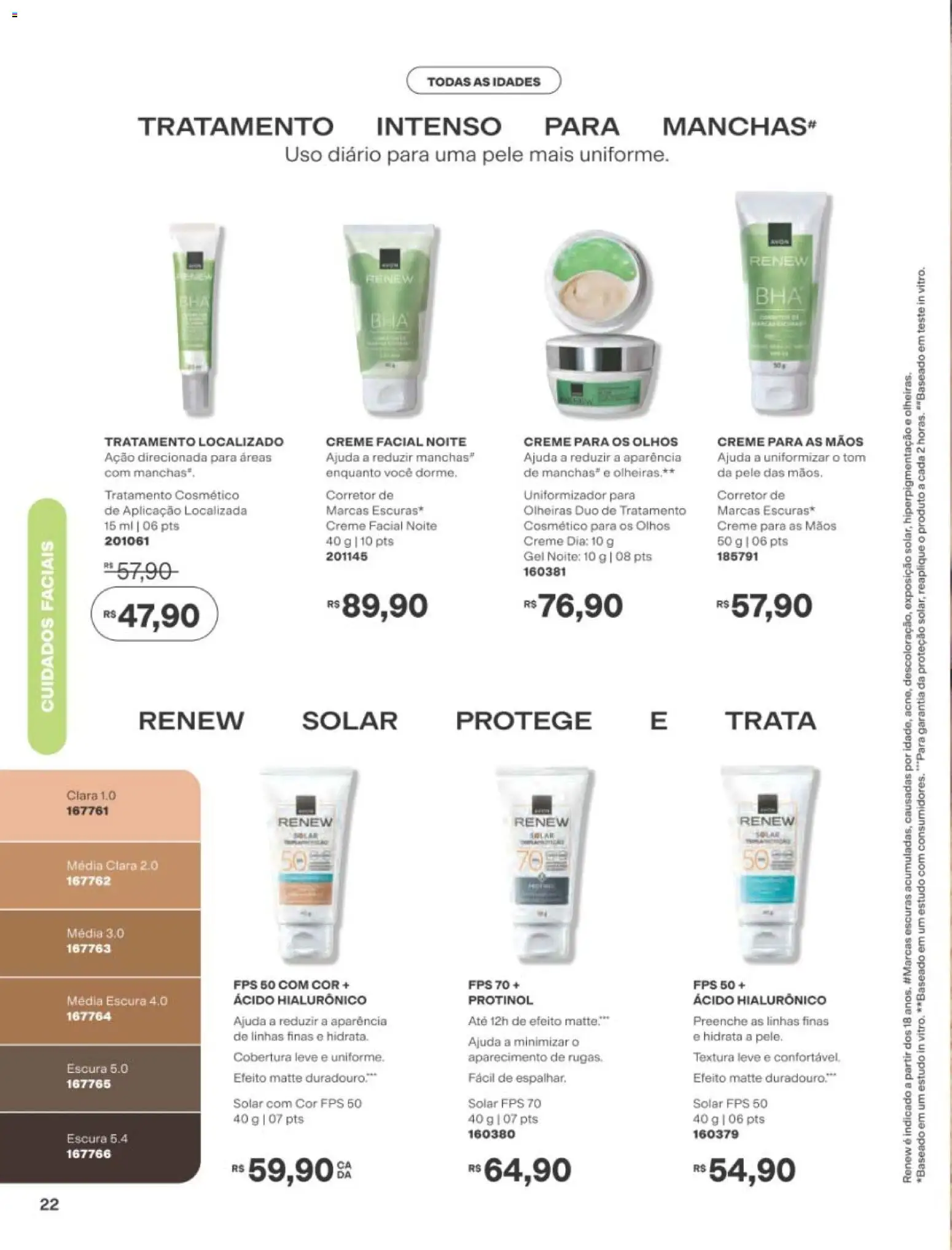 Avon Folheto - válido de 01/09/2026 | Página: 22 | Produtos: Creme facial, Creme para as mãos, Creme
