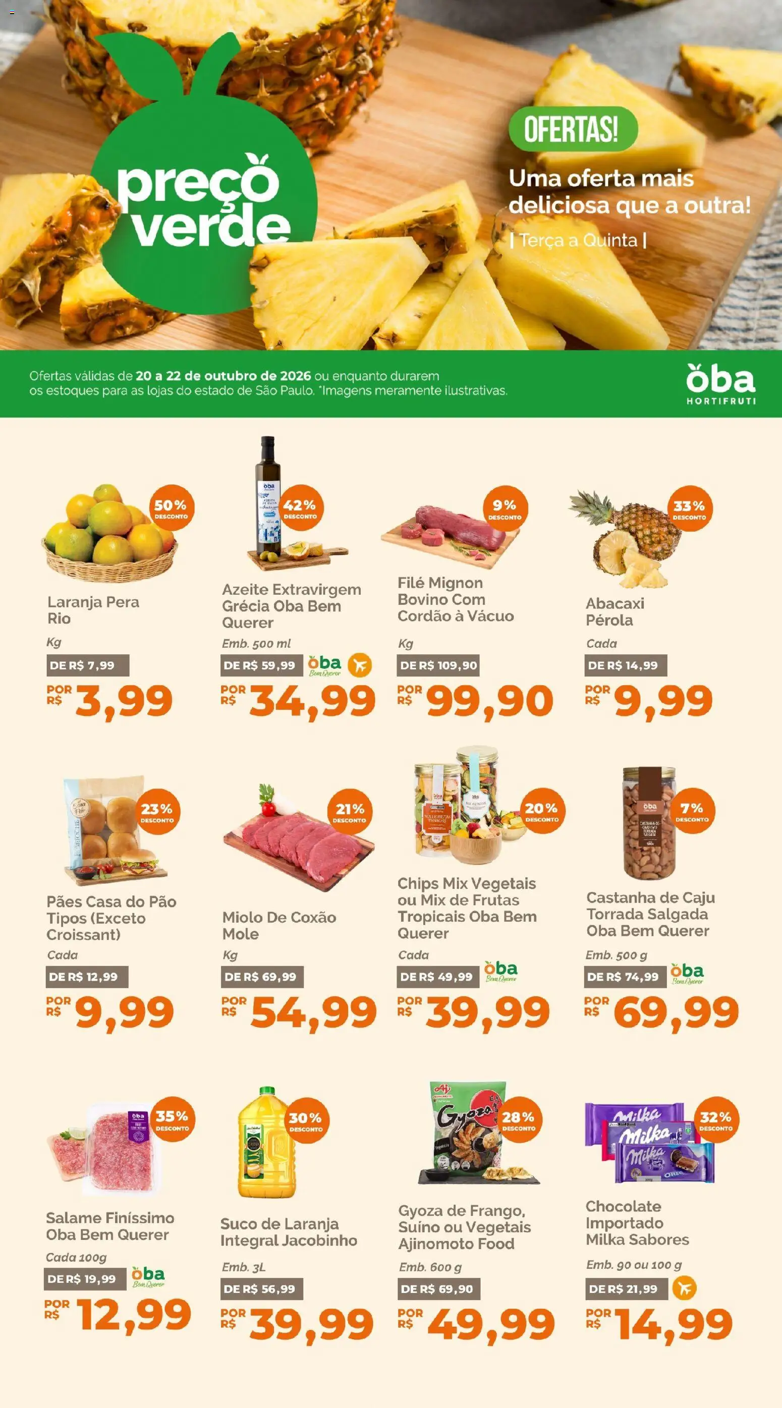 Oba Hortifruti Folheto - válido de 20/10/2026 | Página: 1