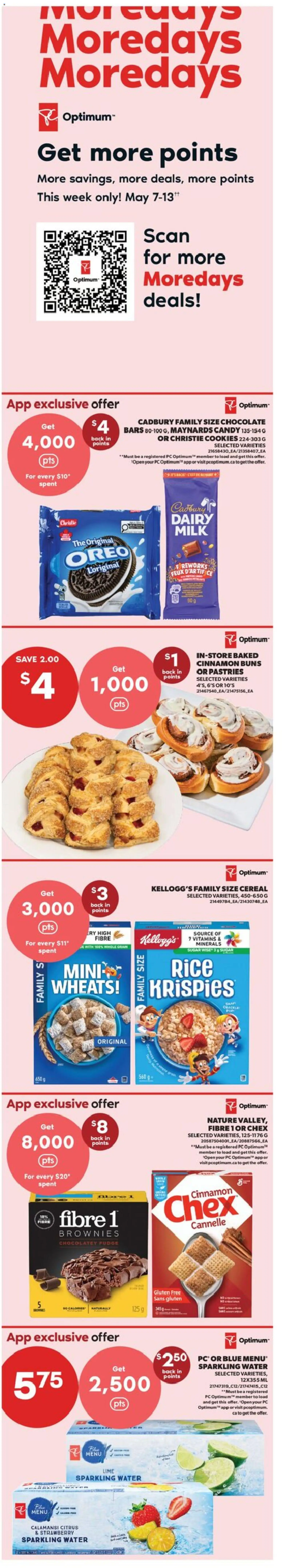 Real Canadian Superstore flyer valid from 07.05.2026 | Page: 1 | Products: Rice, Cookies, Milk, Chocolate