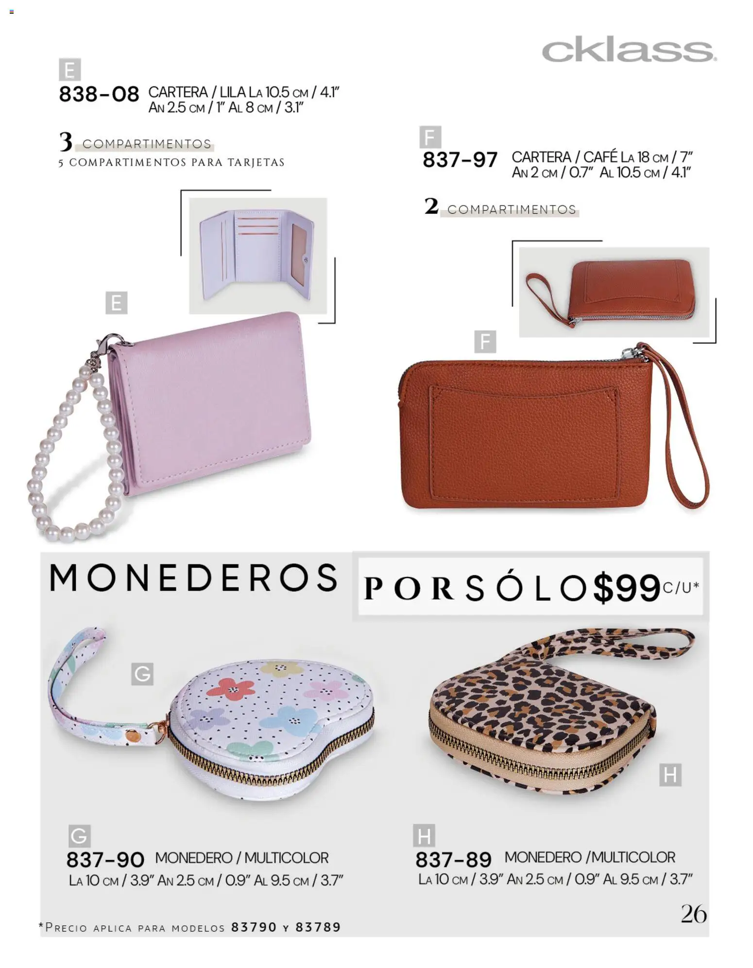Nuevas ofertas de Cklass válidas en toda la República Mexicana desde el 08/07/2026. ¡Encuentra las mejores ofertas en Cklass catálogo Dama calzado! | Página: 126 | Productos: Monedero, Café