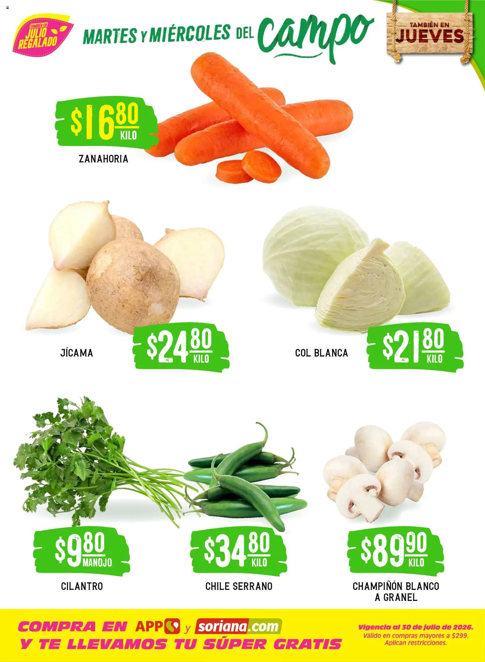 Nuevas ofertas de Soriana válidas en toda la República Mexicana desde el 21/07/2026. ¡Encuentra las mejores ofertas en Soriana Martes y Miércoles del Campo Súper: Chih, Delicias, Dur y Coah (excepto Saltillo)! | Página: 3